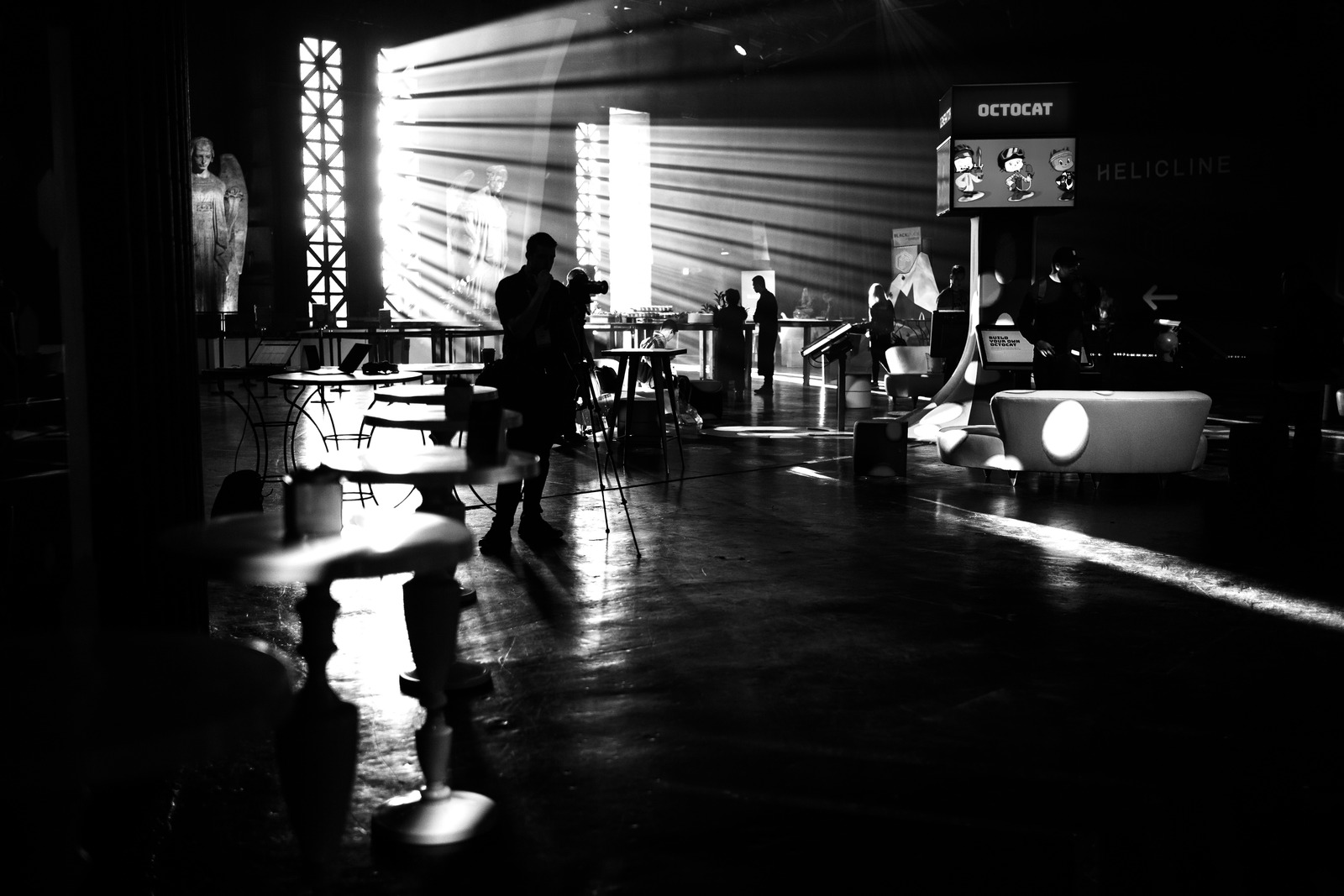 Ethereal Shadows in Monochrome