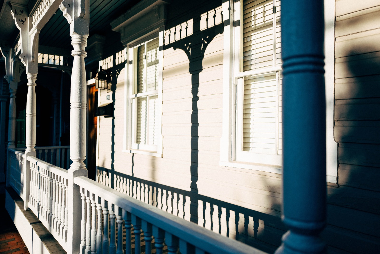 Sunlit Porch Shadows