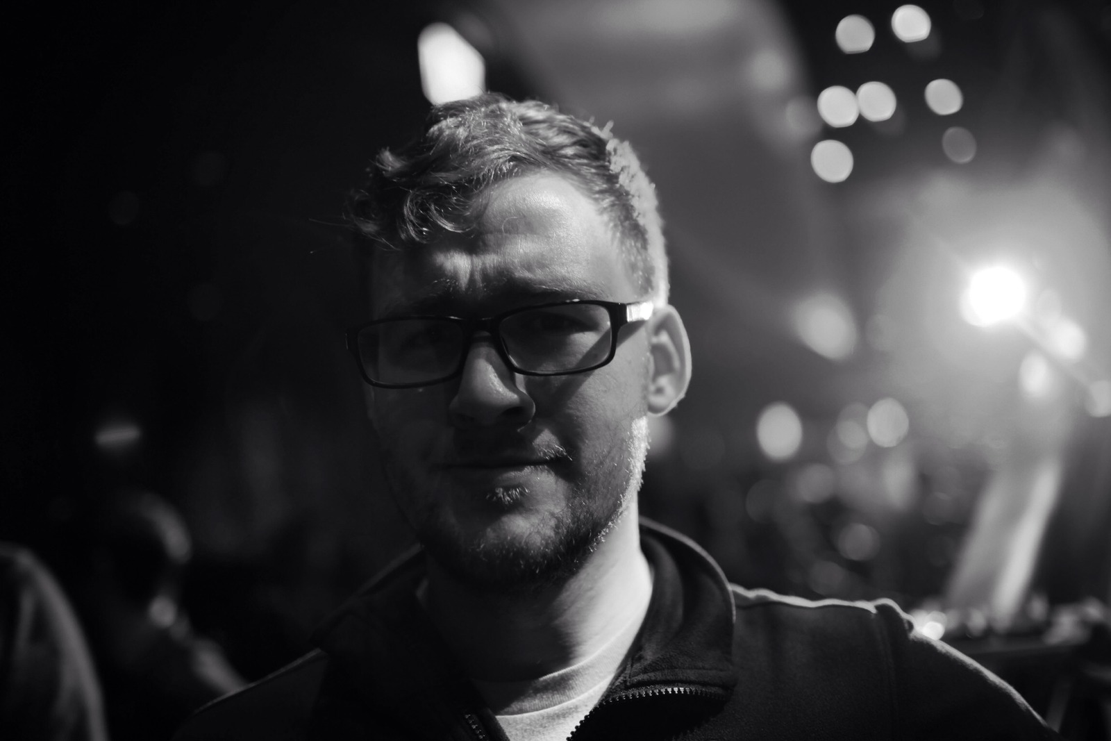 Thoughtful Glance in Shadows