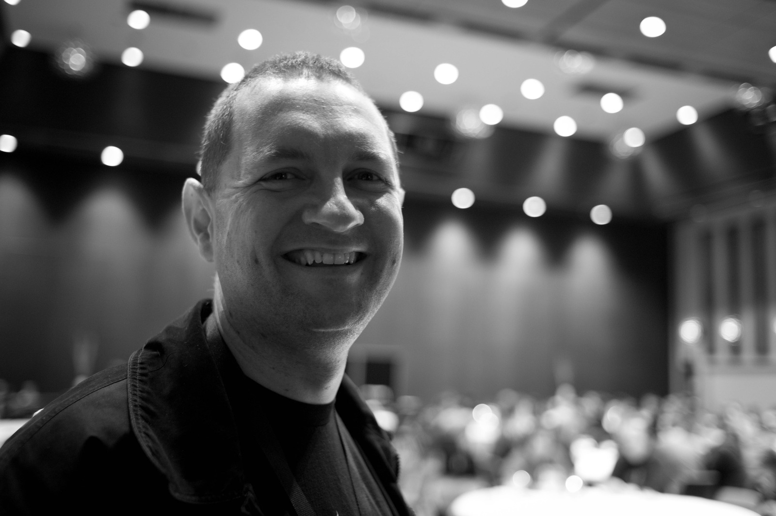 Joyful Presence in Monochrome