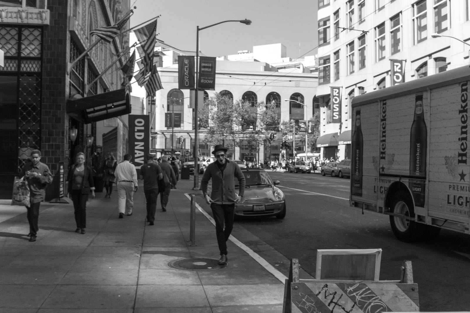 Urban Stroll in Monochrome