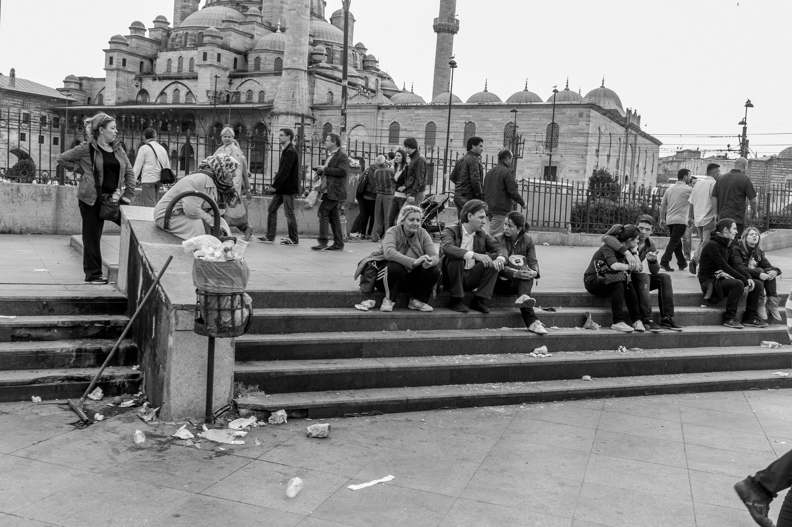 Urban Gathering in Shadows