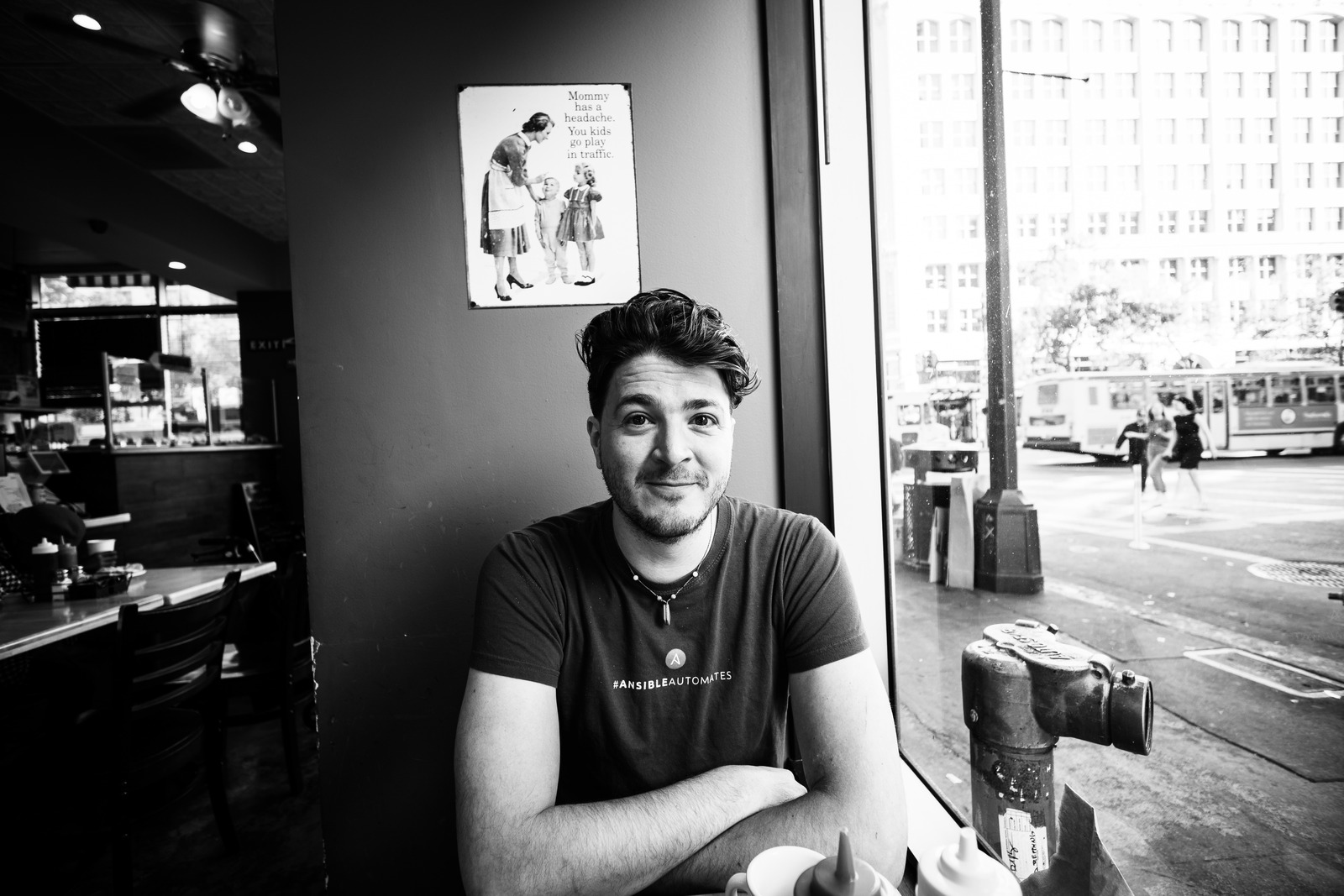 Contemplative Café Moment