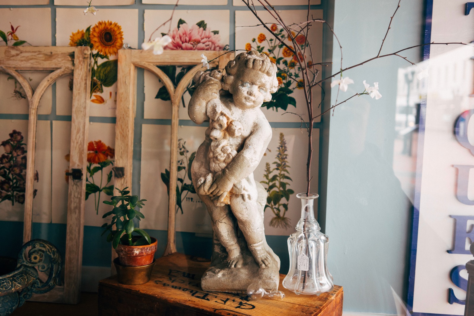 Endearing Stone Cherub