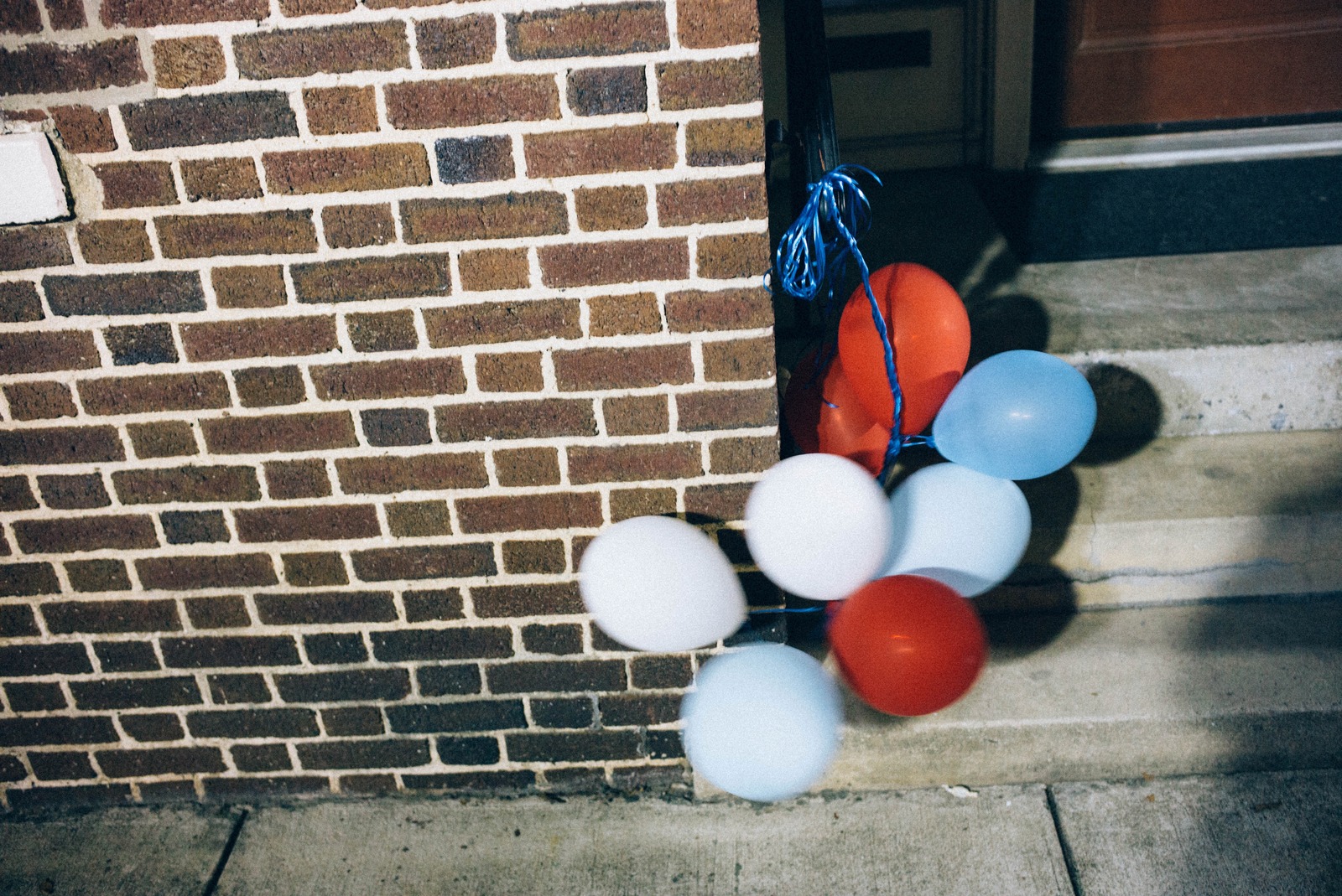 Lonely Balloons by the Wall