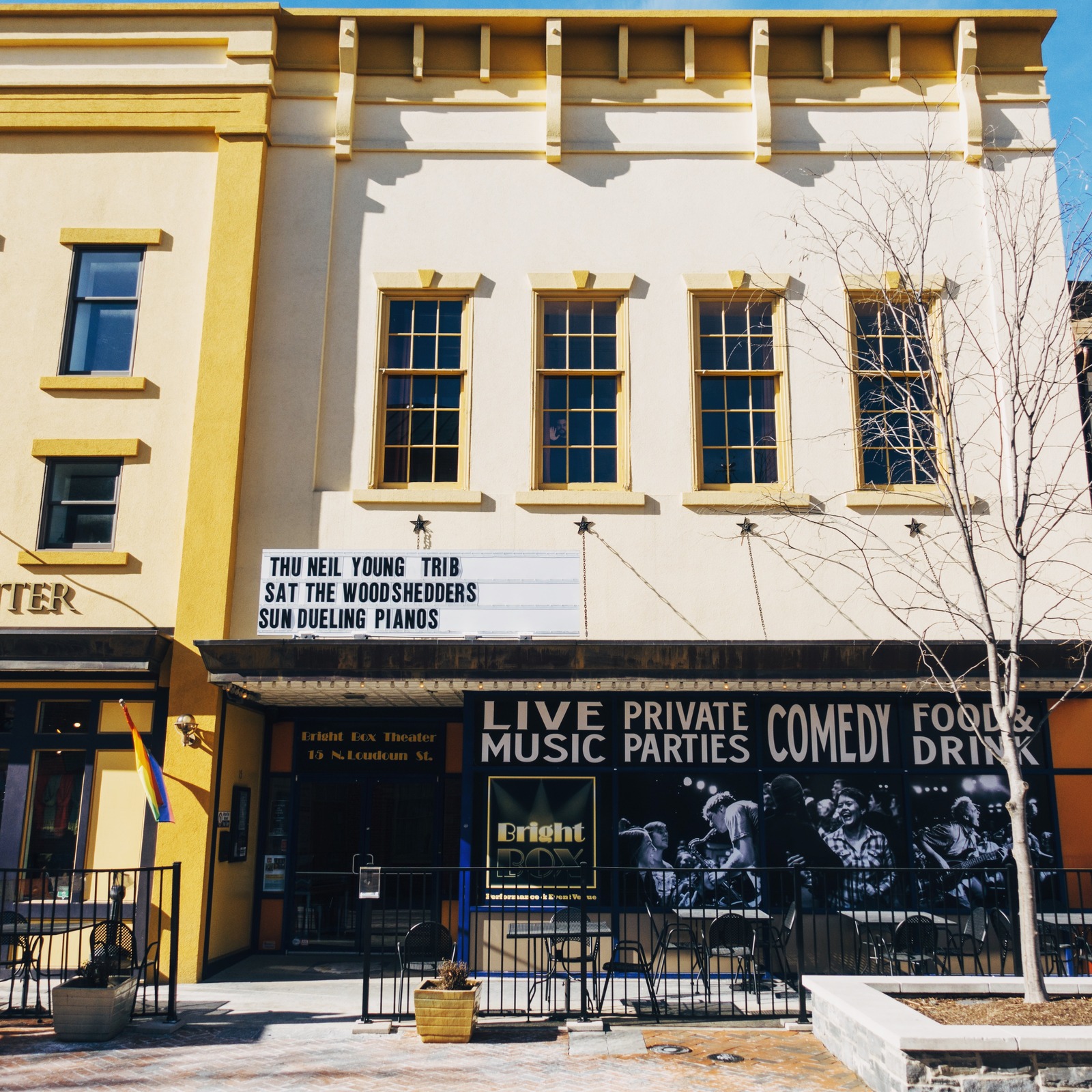 Vibrant Theater Facade