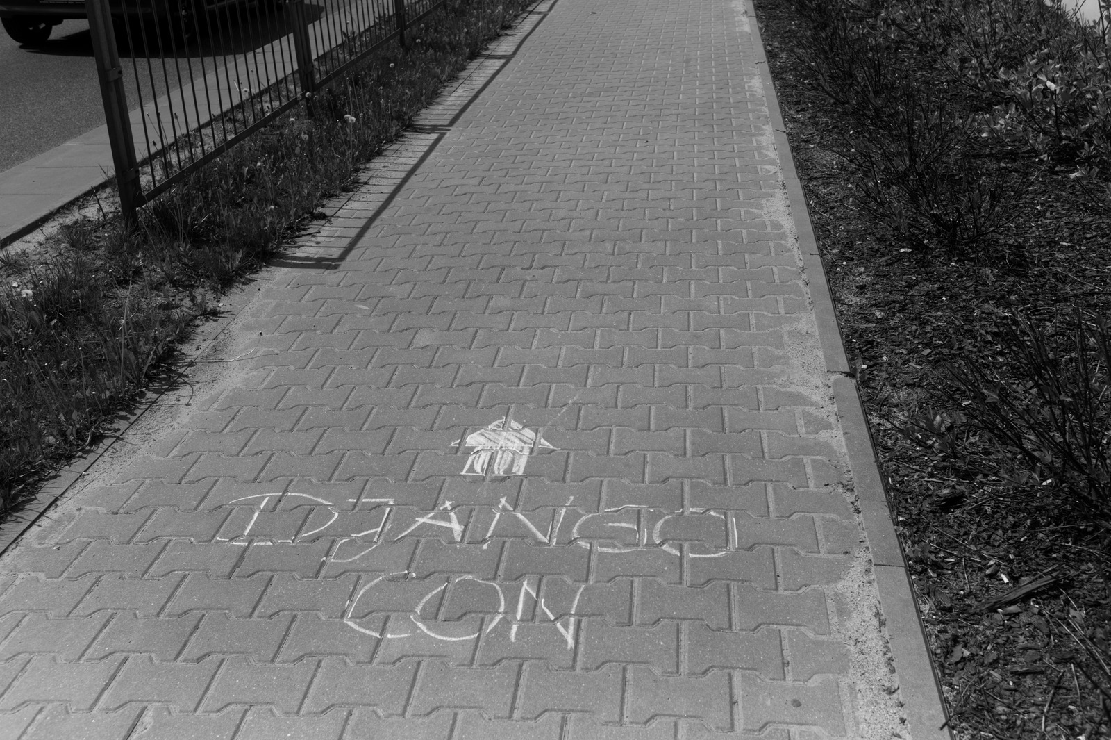 Chalked Pathway to Django Con