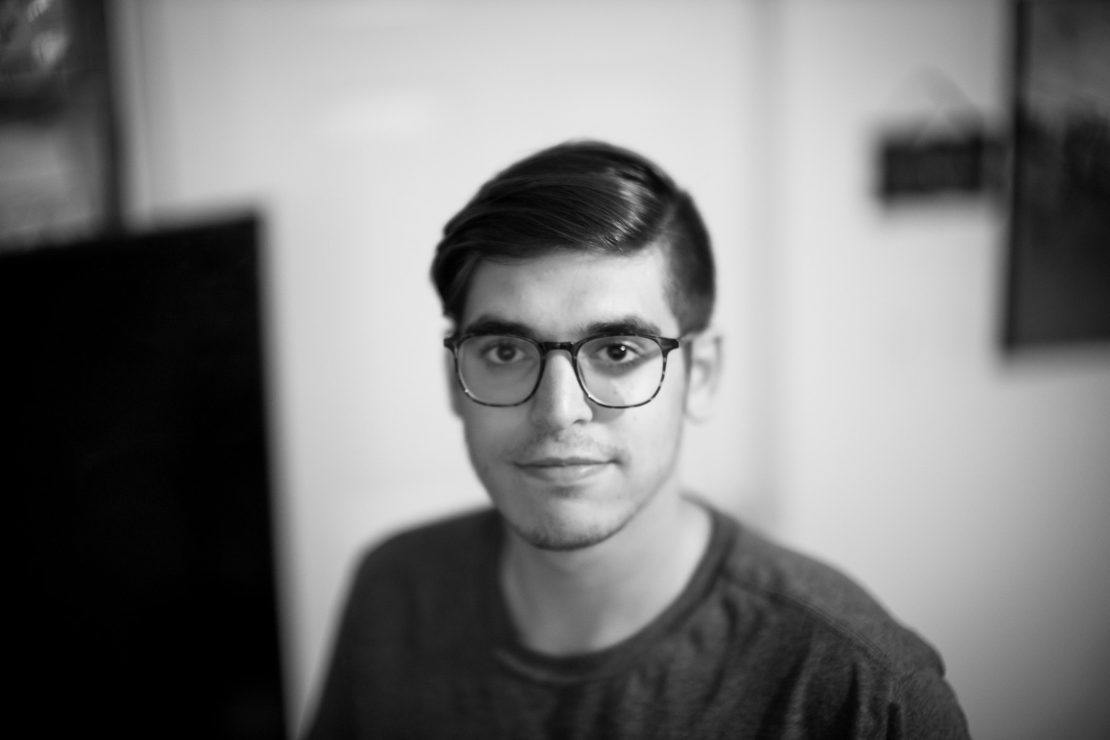 Pensive Moment in Monochrome