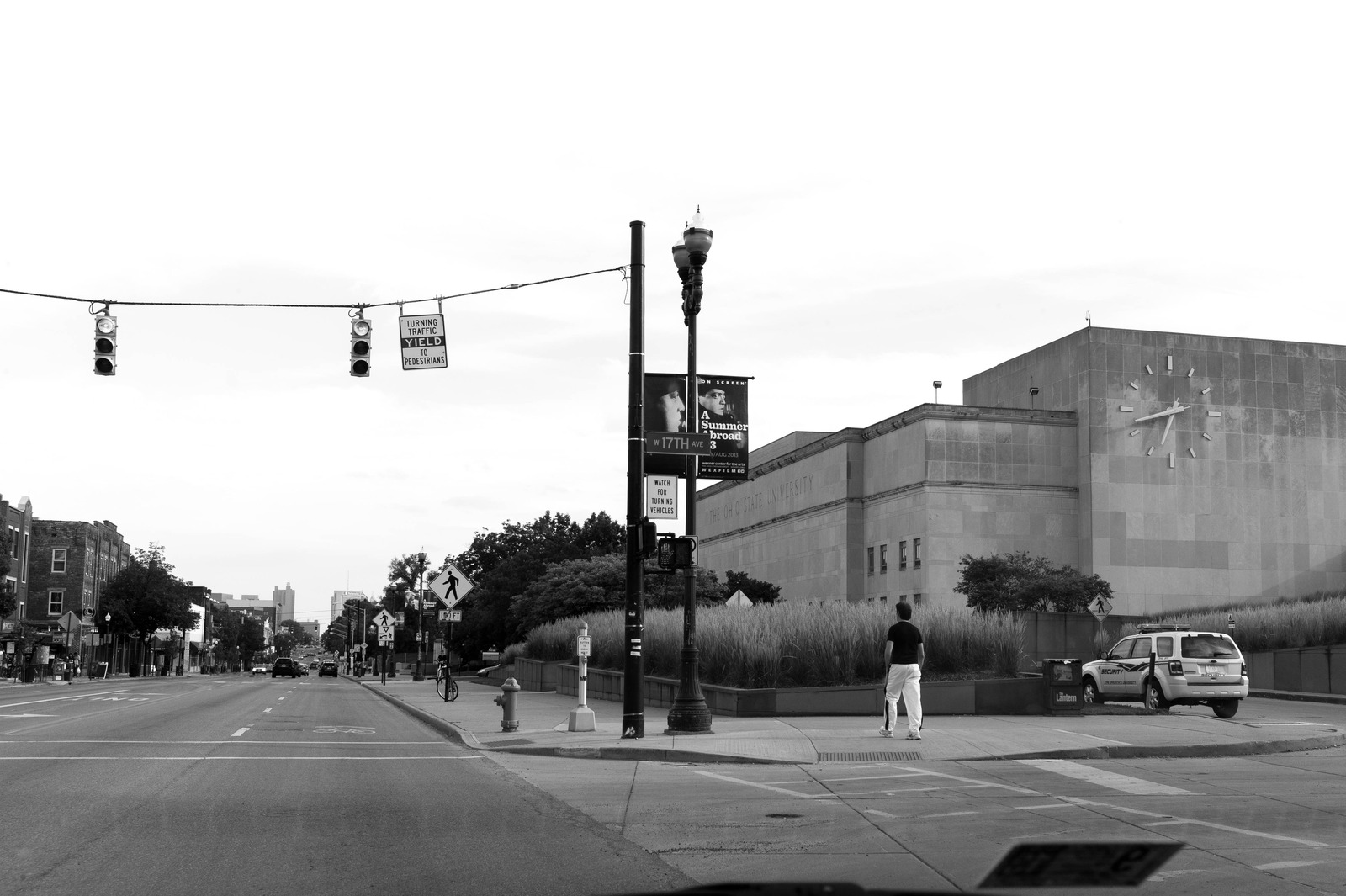 Urban Solitude in Black and White