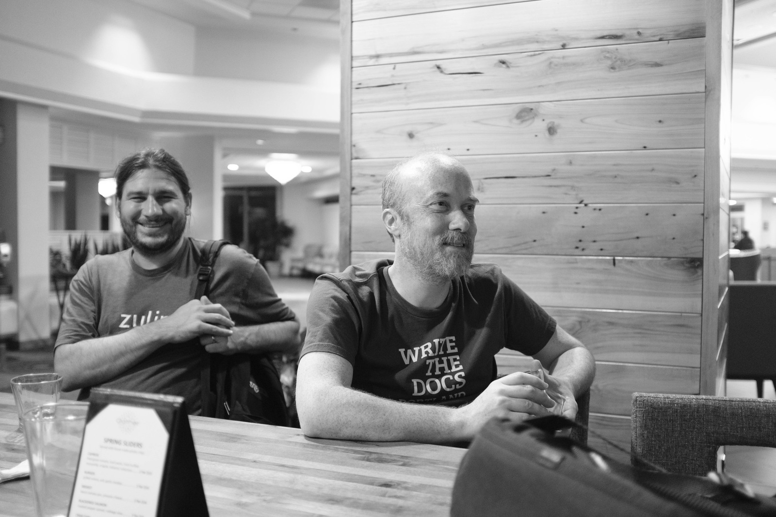 Casual Conversation in Monochrome