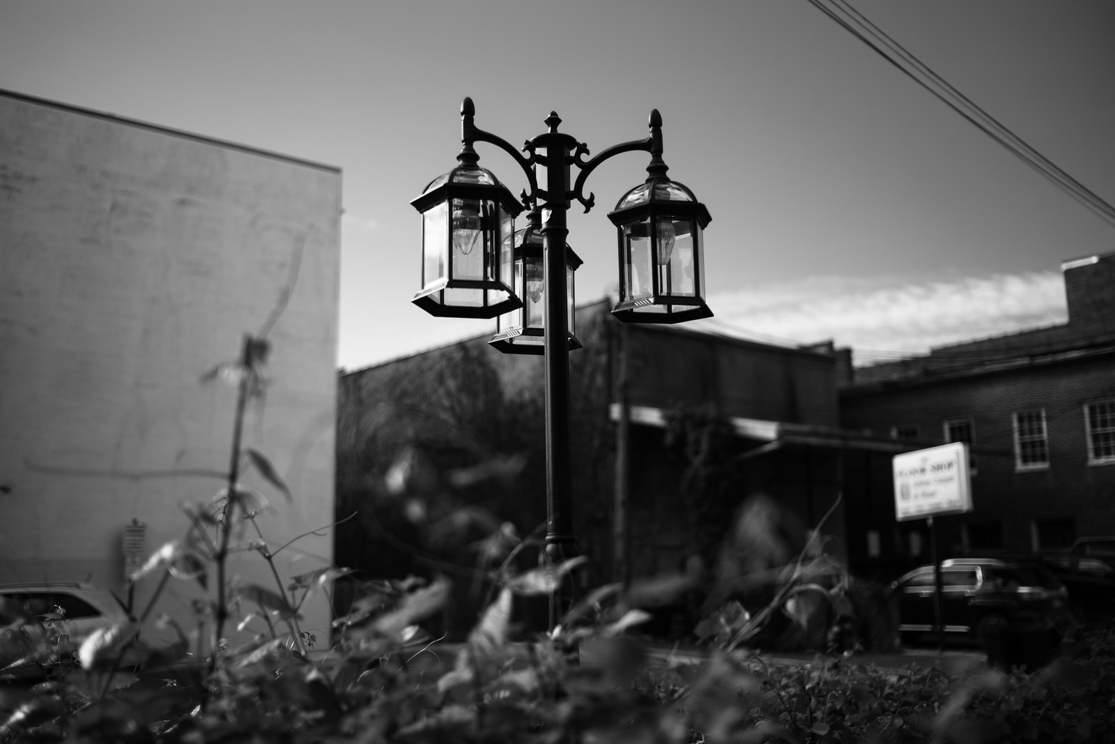 Old Lanterns in Shadows
