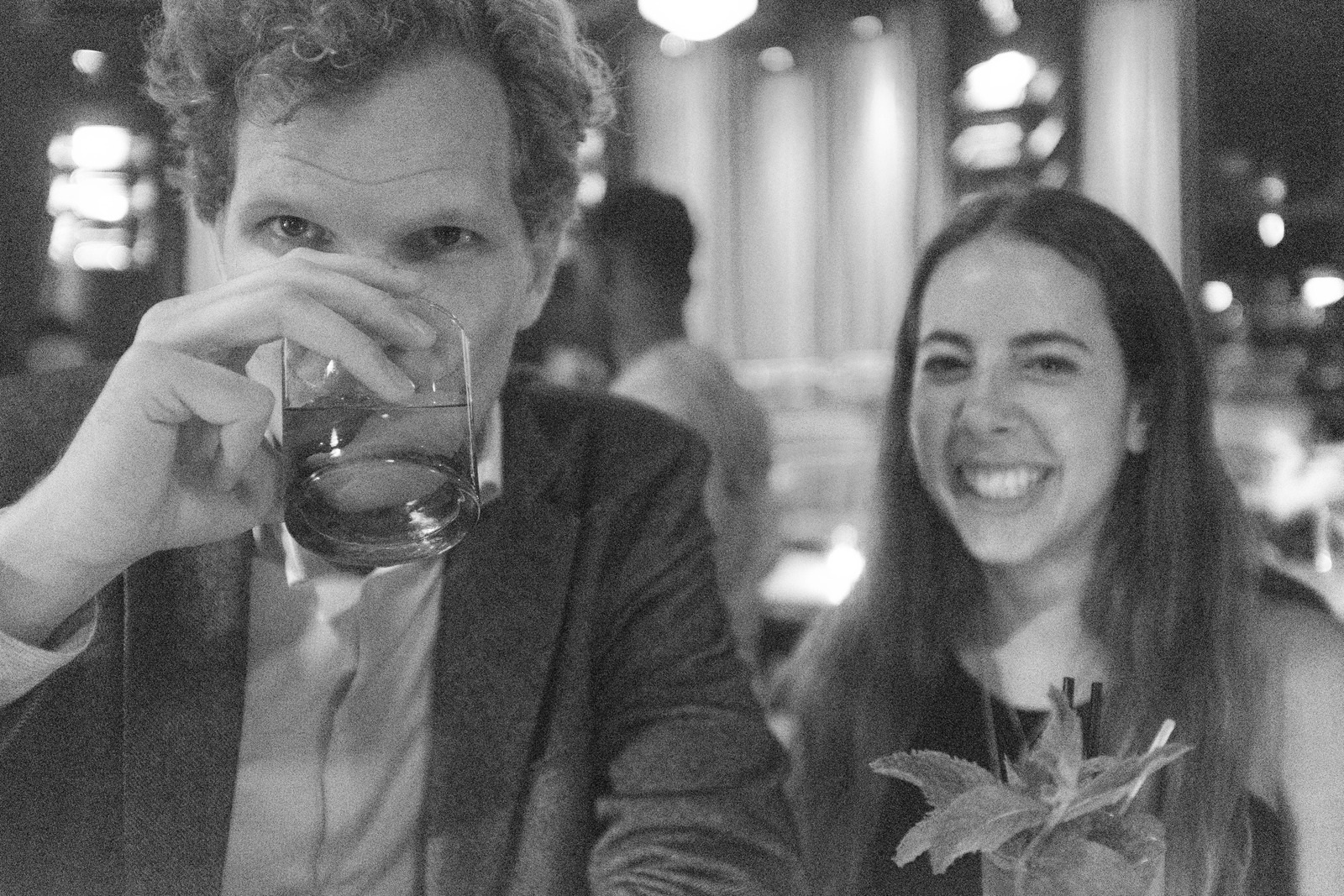 Intimate Moment in Monochrome