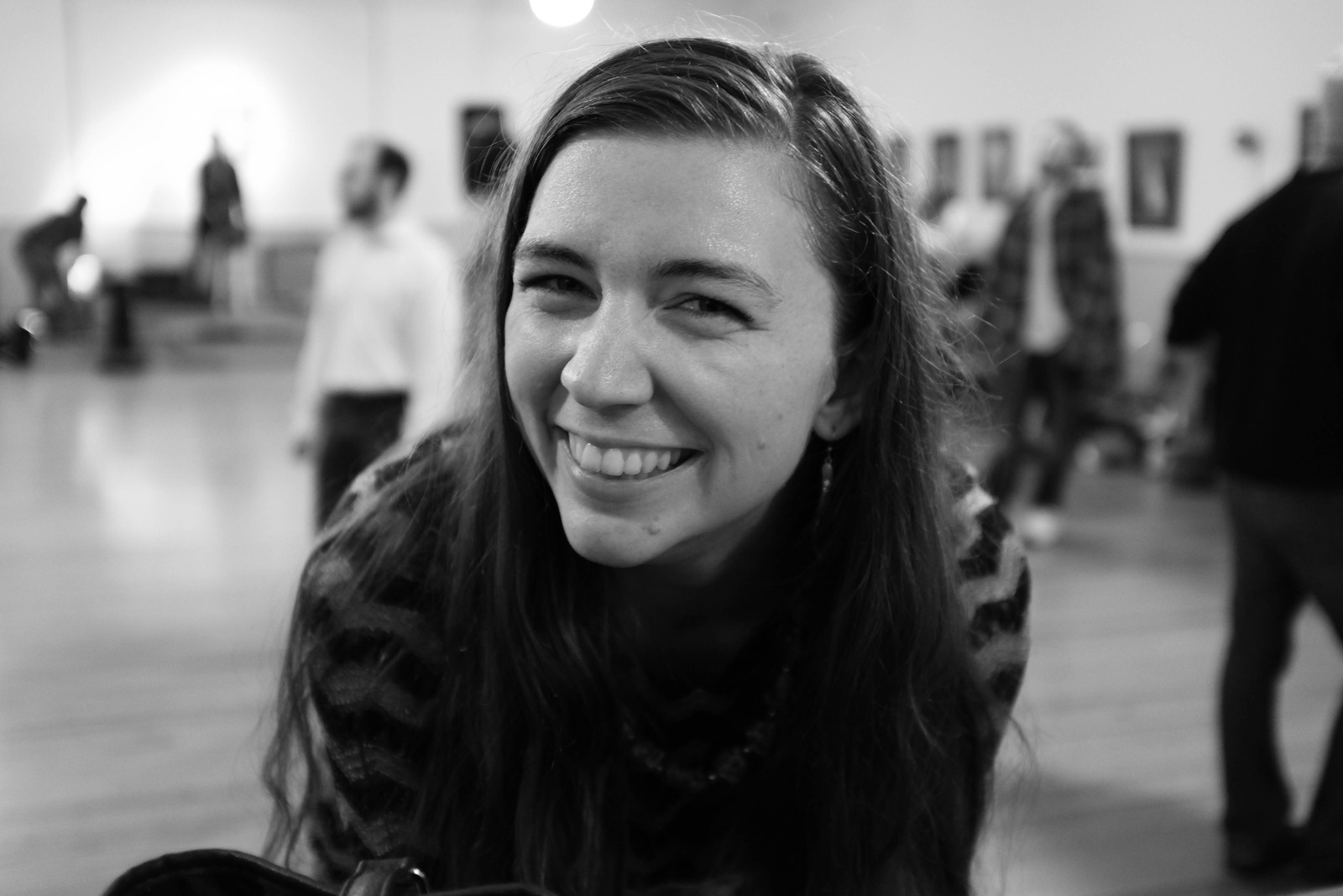 Joyful Moment in Monochrome