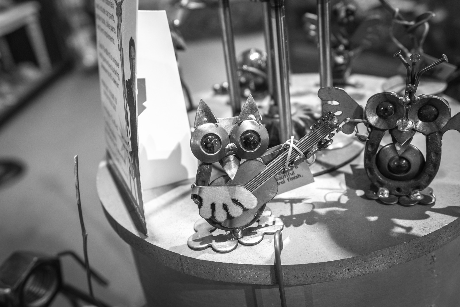 Whimsical Metal Owls