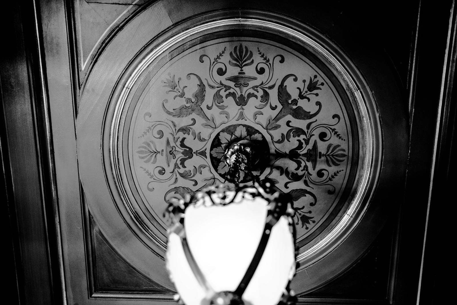 Ornate Ceiling in Shadows