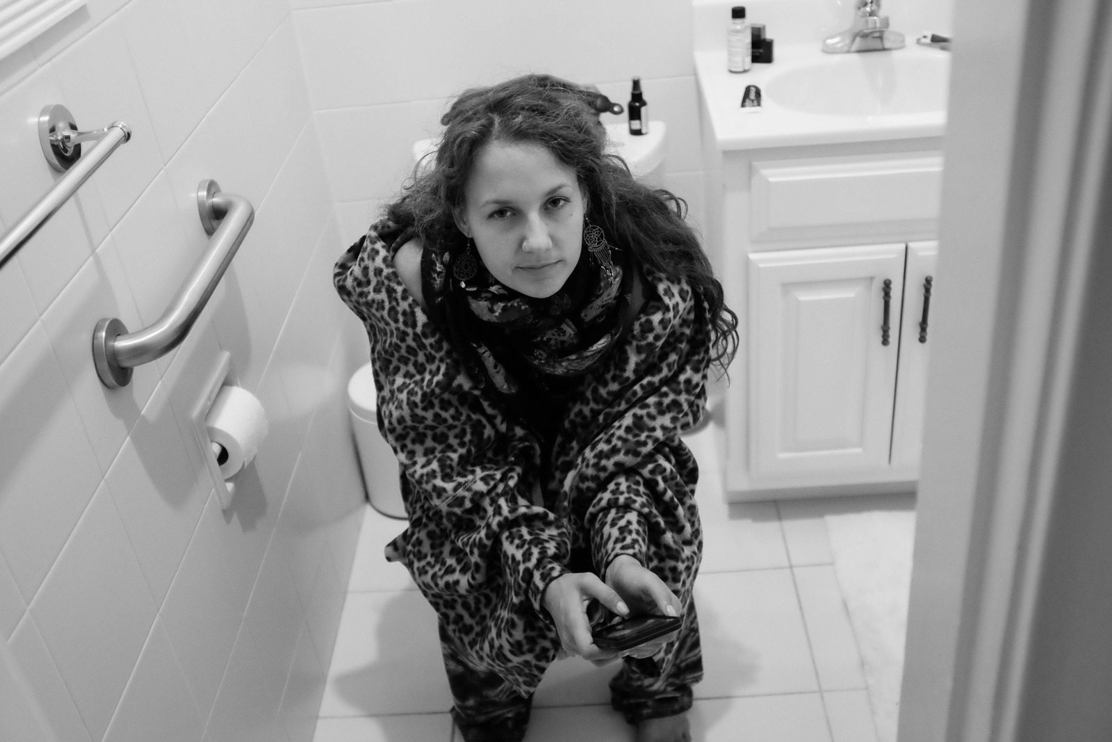 Intimate Bathroom Moment