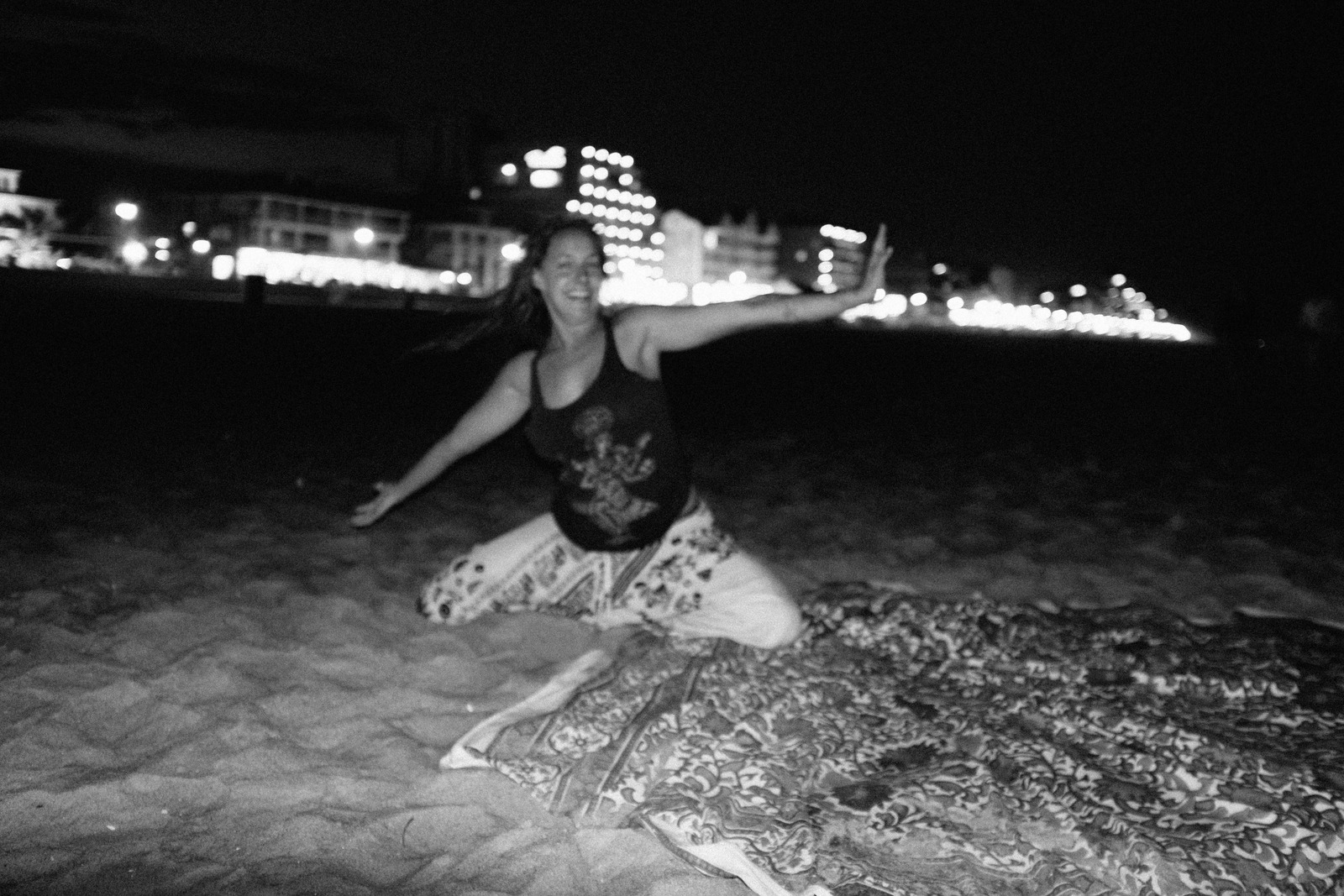 Joyful Night at the Beach
