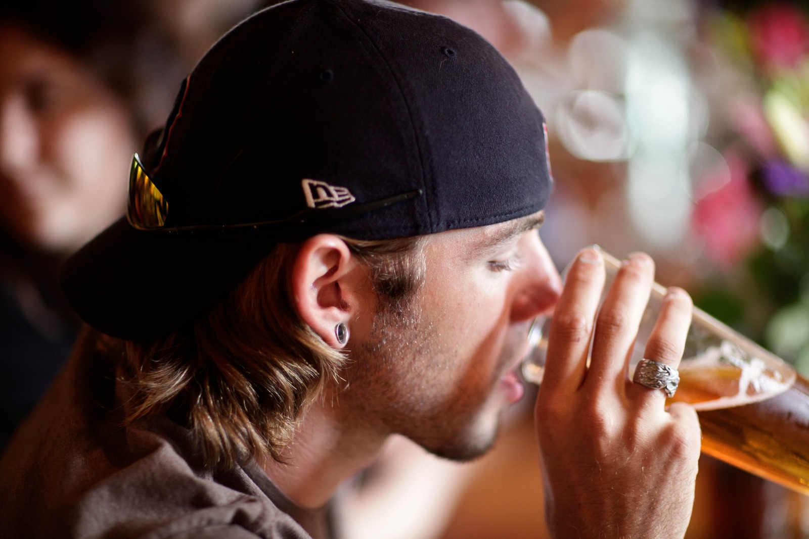 Intimate Moment at the Bar