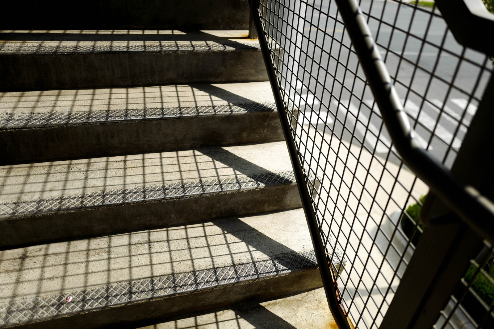 Shadows on Concrete Steps