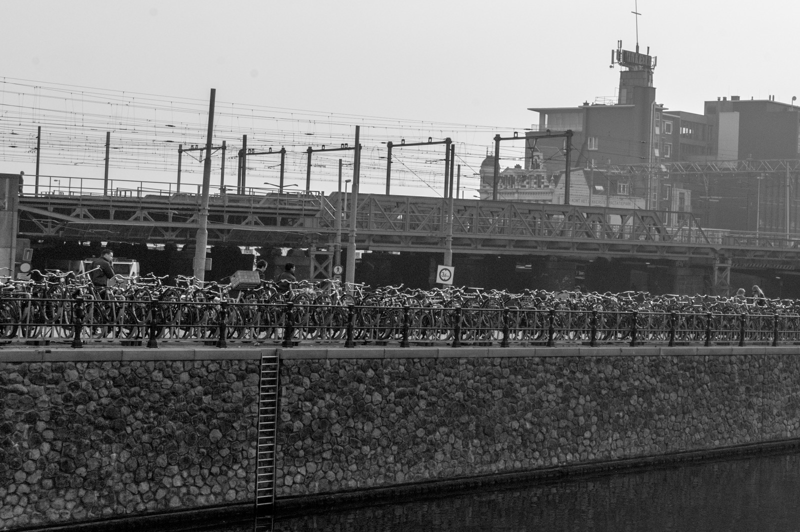 Urban Stillness in Monochrome