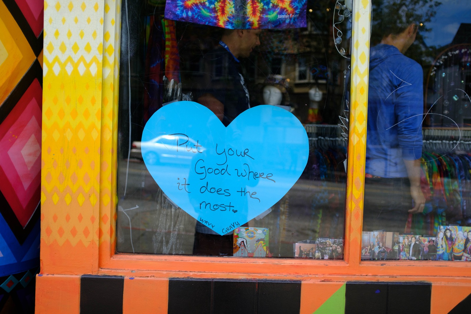 Colorful Storefront Message