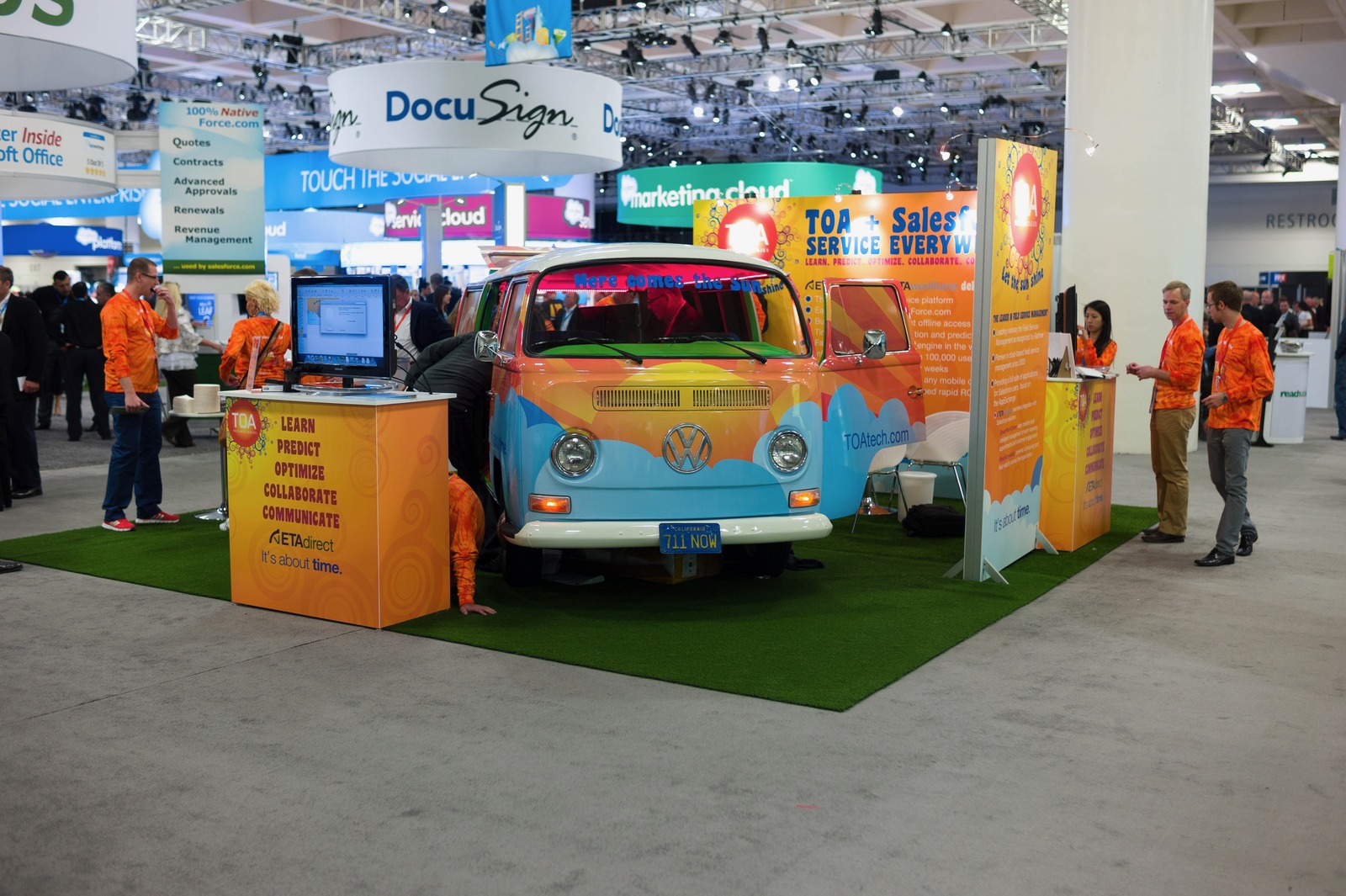 Vibrant Trade Show Scene