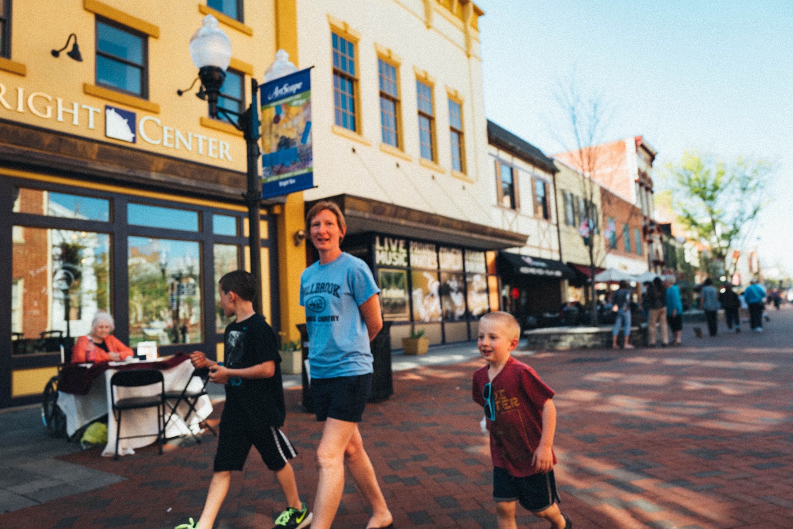 Joyful Stroll Through Town