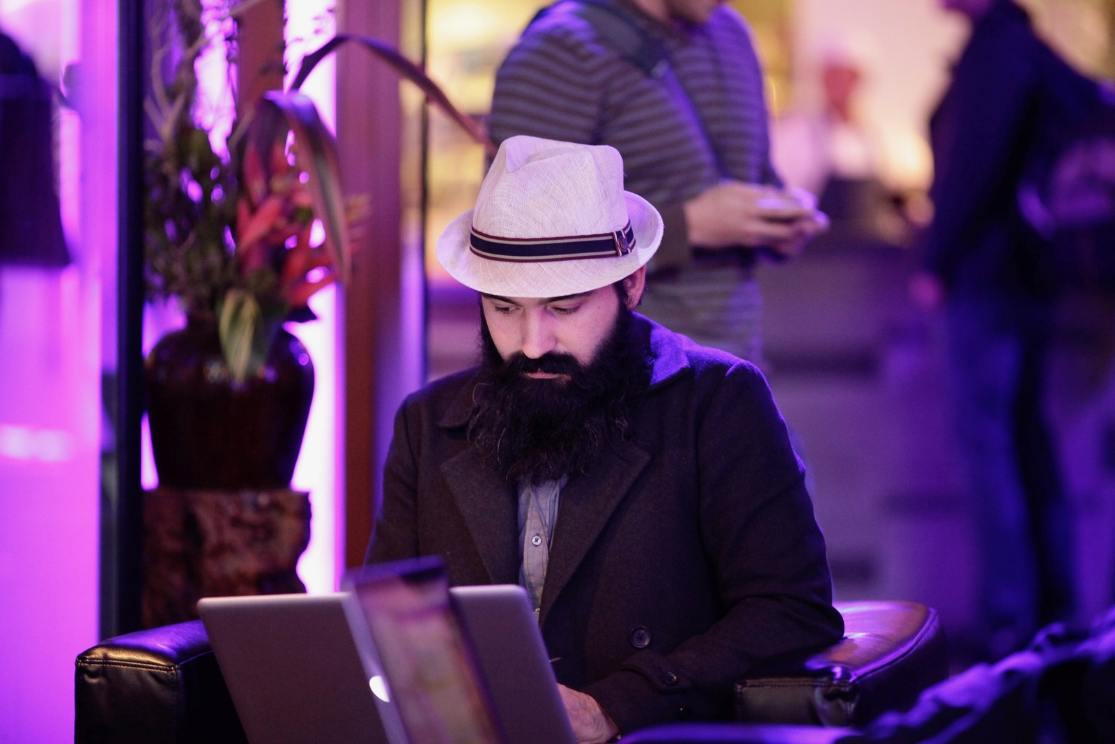 Focused in a Vibrant Surrounding