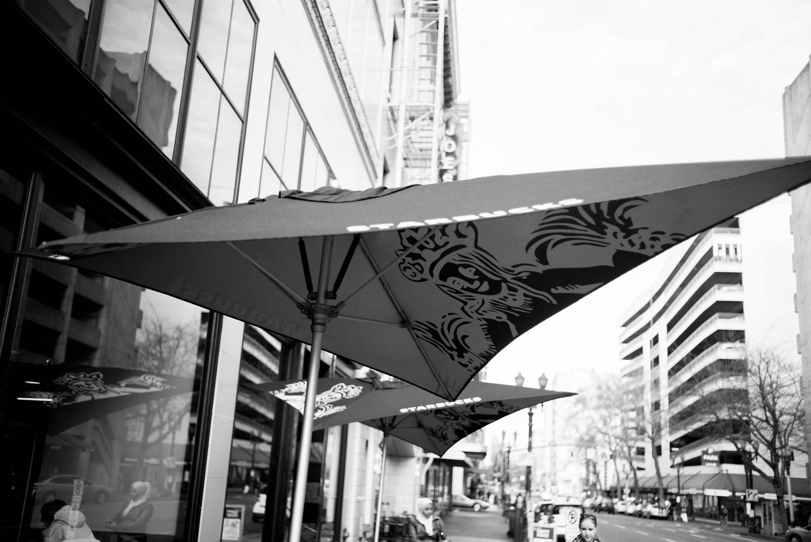 Urban Umbrellas in Monochrome
