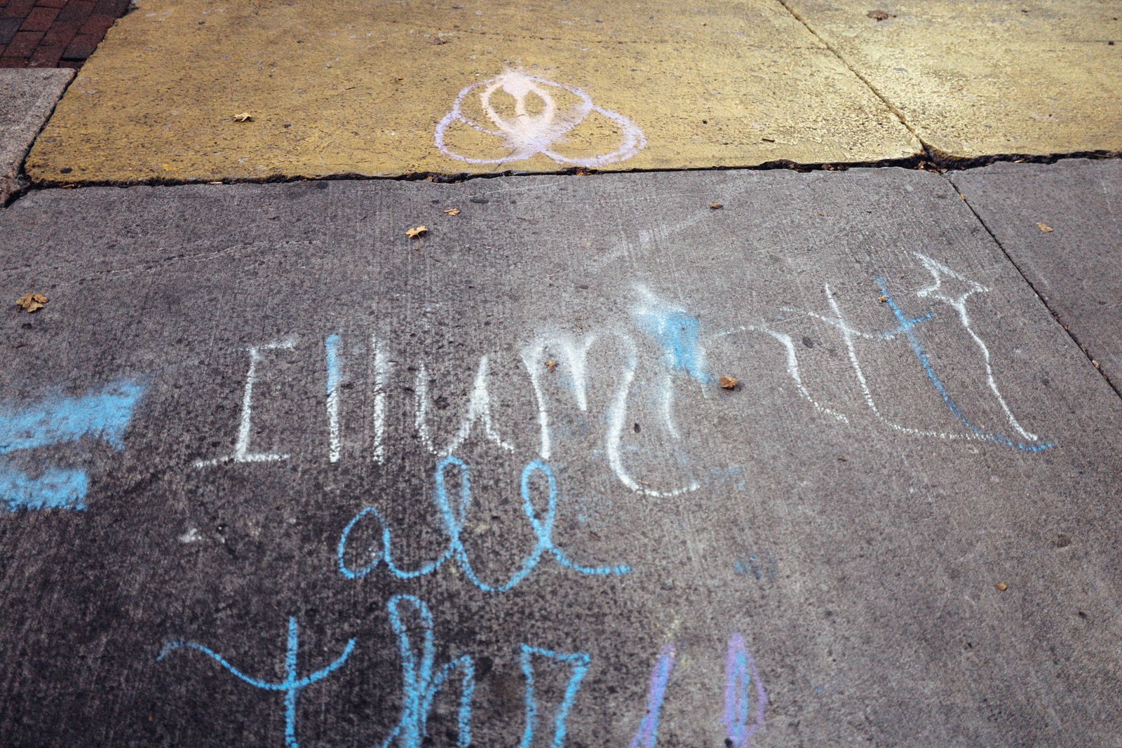 Chalked Whispers on Concrete