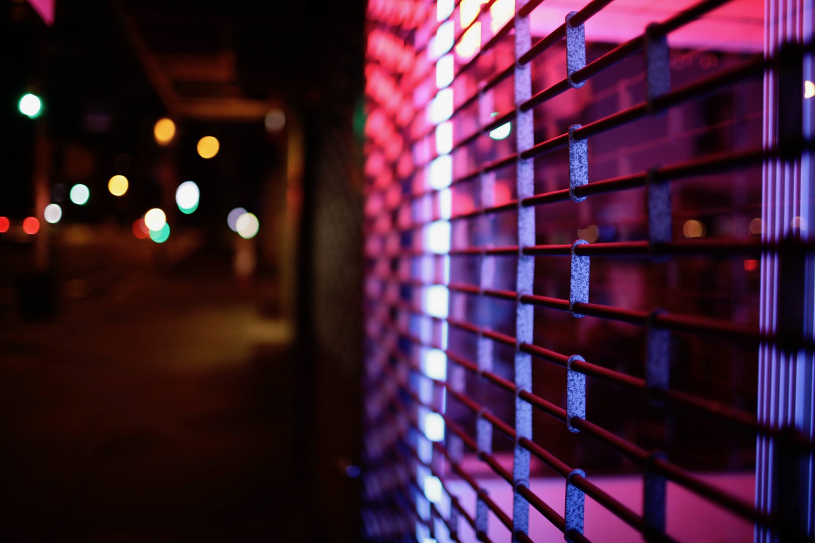 Neon Hues and Urban Shadows