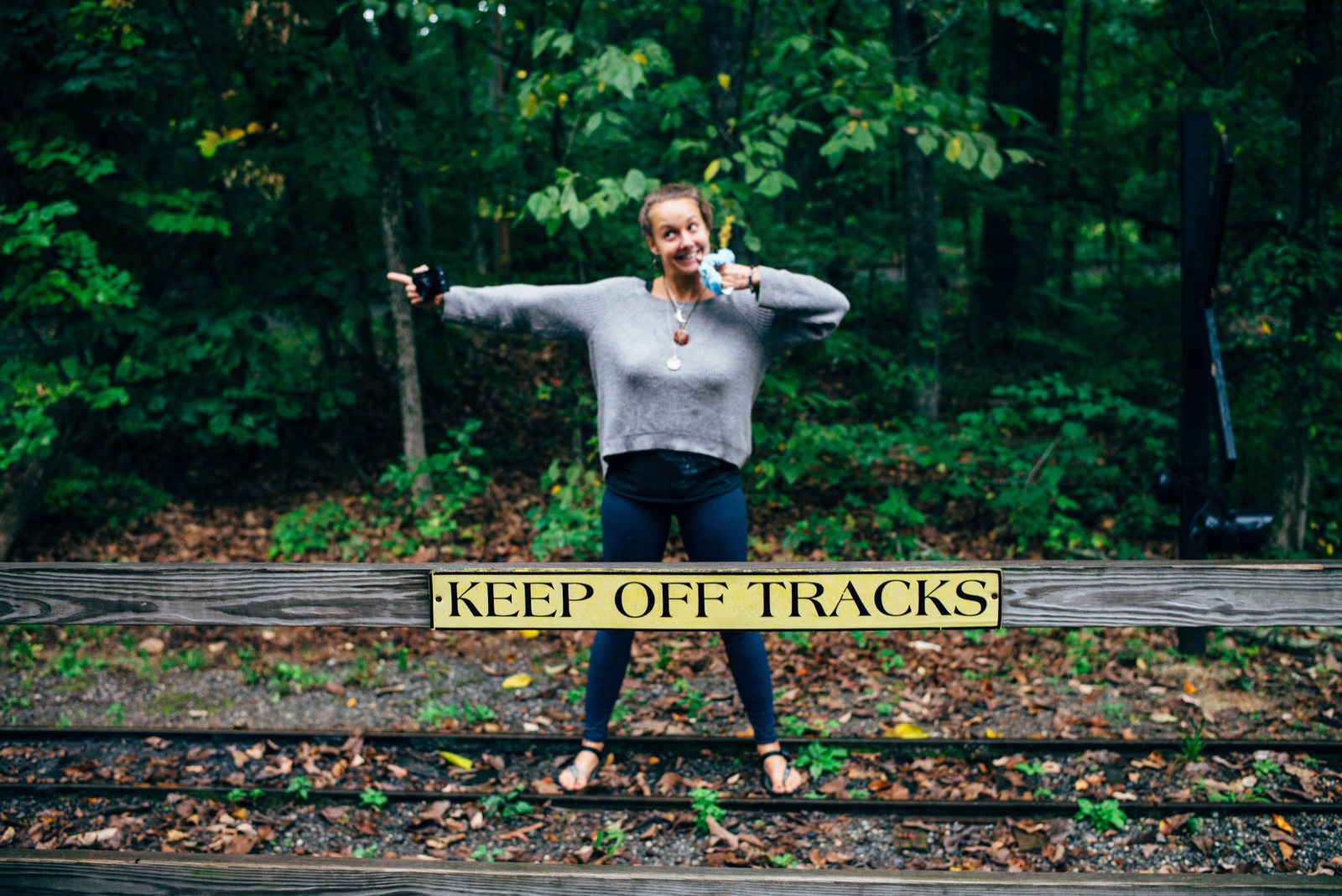 Playful Defiance at the Tracks