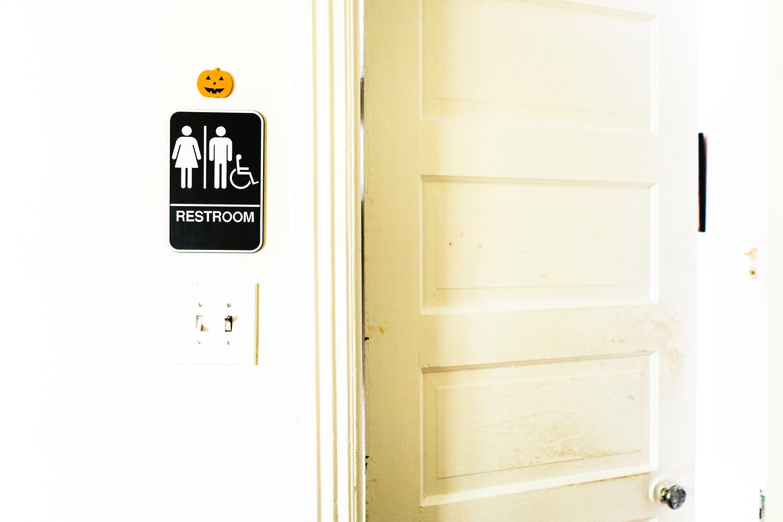 Whimsical Restroom Entrance