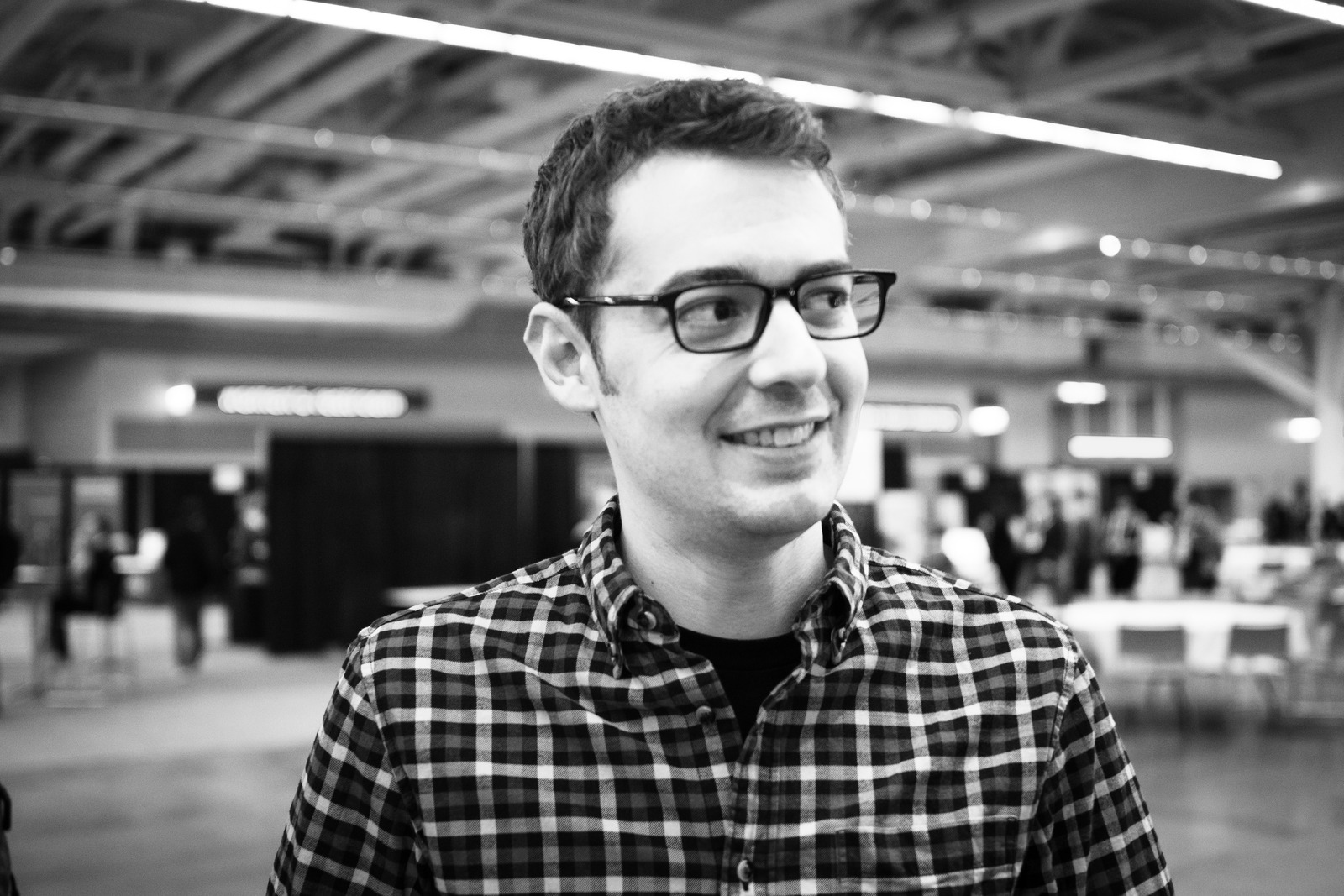 Contemplative Gaze in Monochrome