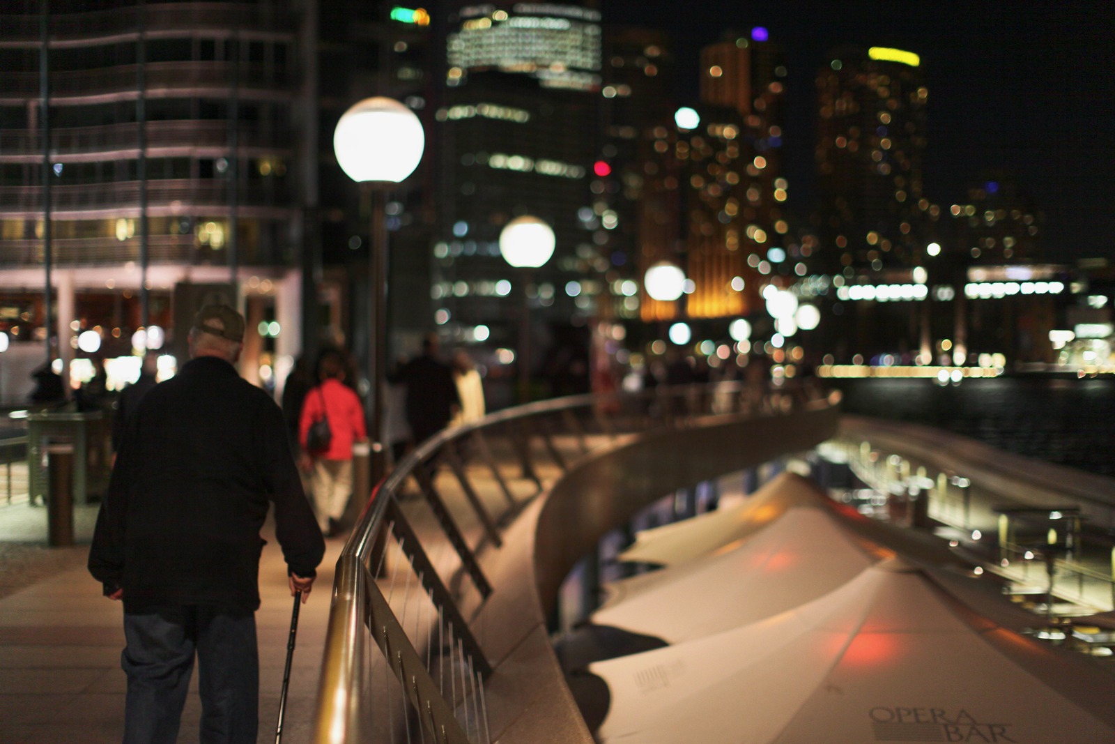Night Stroll by the Waterfront