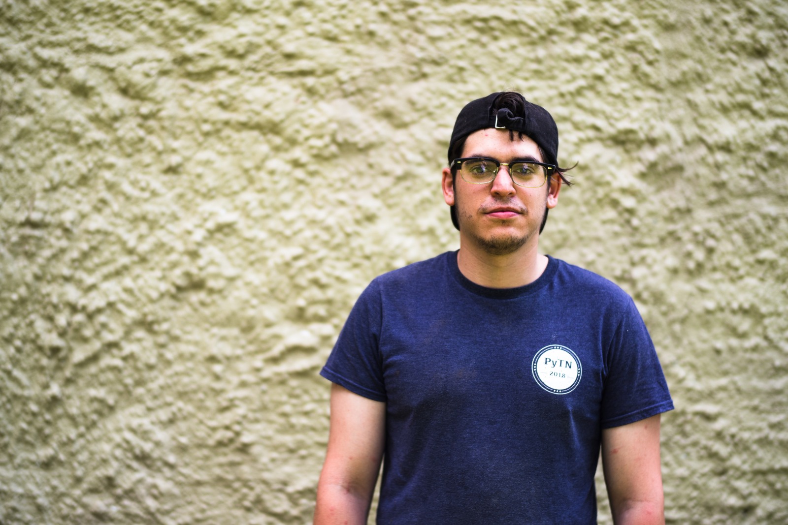 Casual Portrait Against Texture