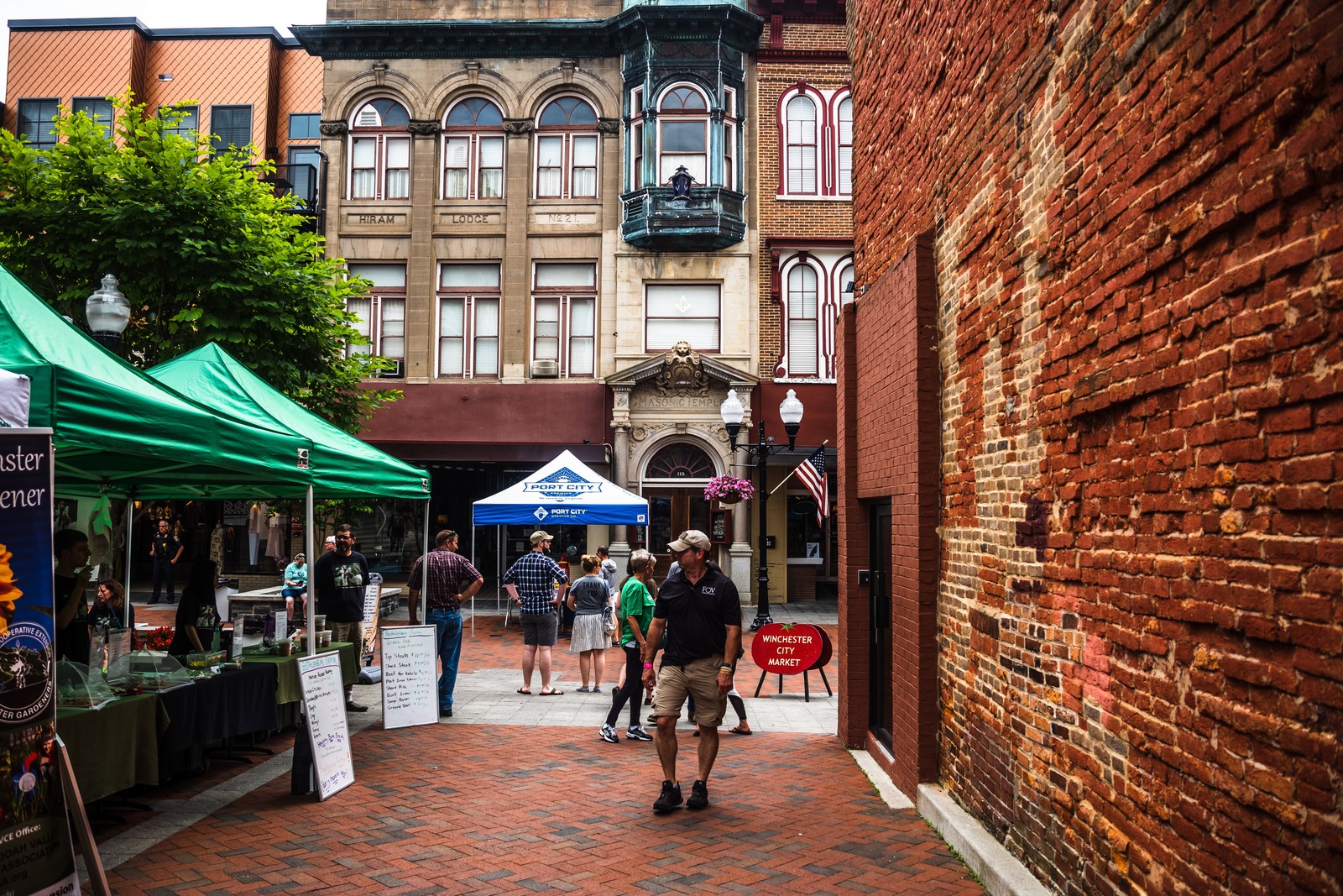 Bustling Market Alley