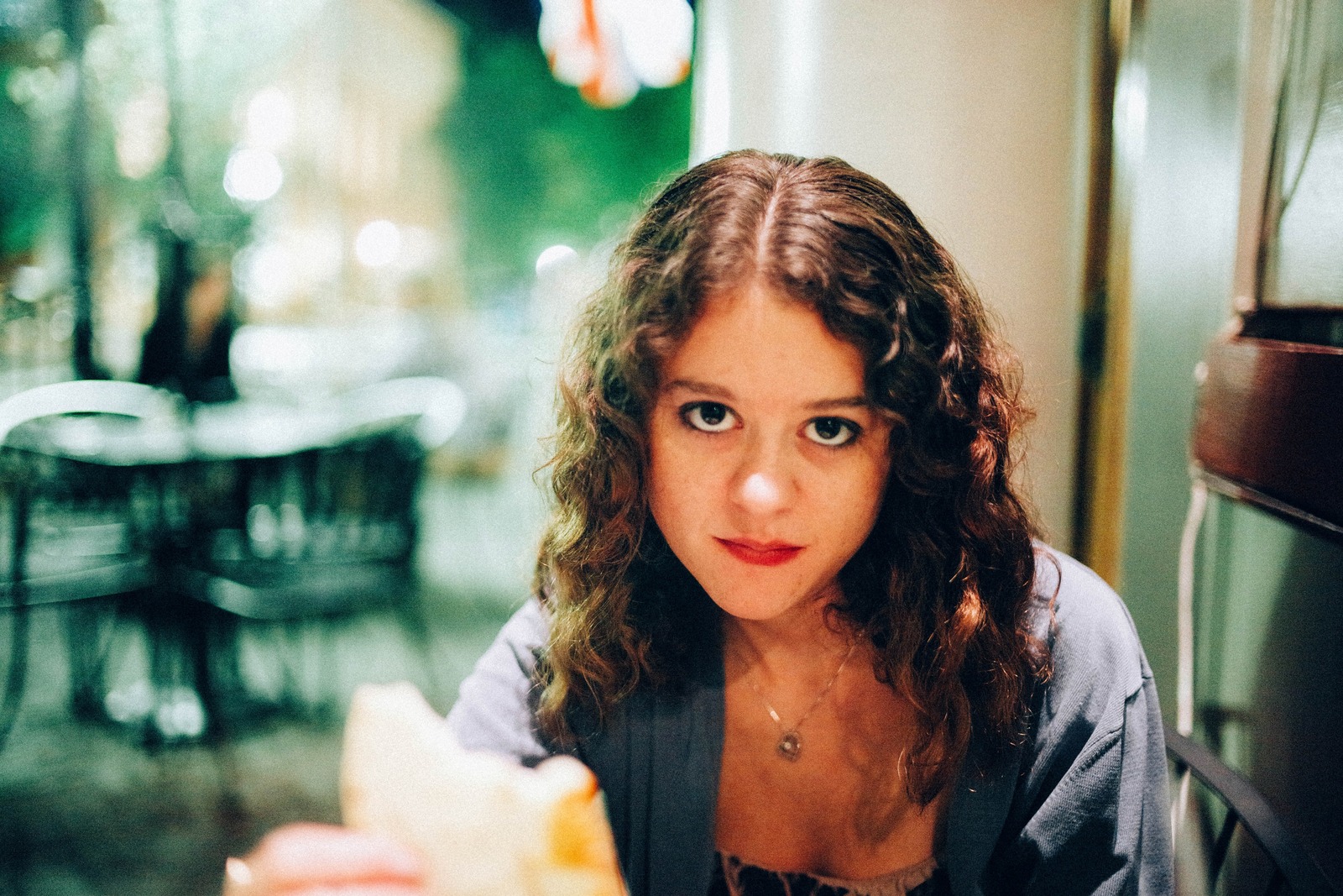 Candid Nighttime Meal