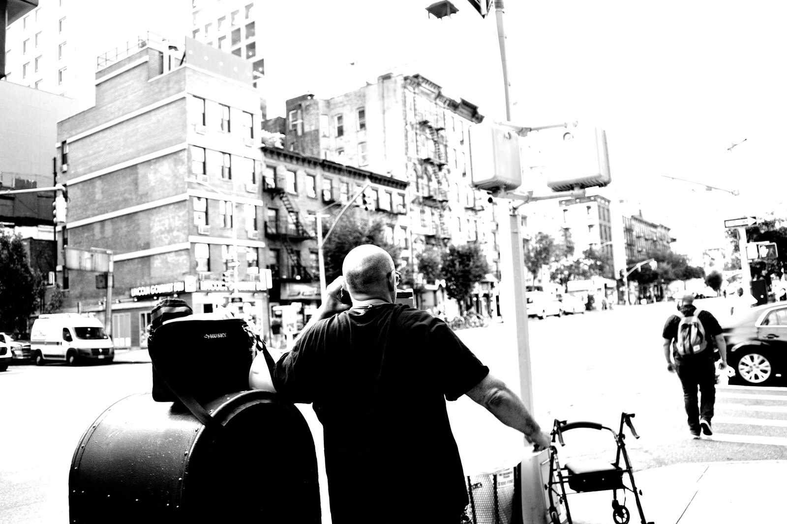 Urban Solitude in Monochrome