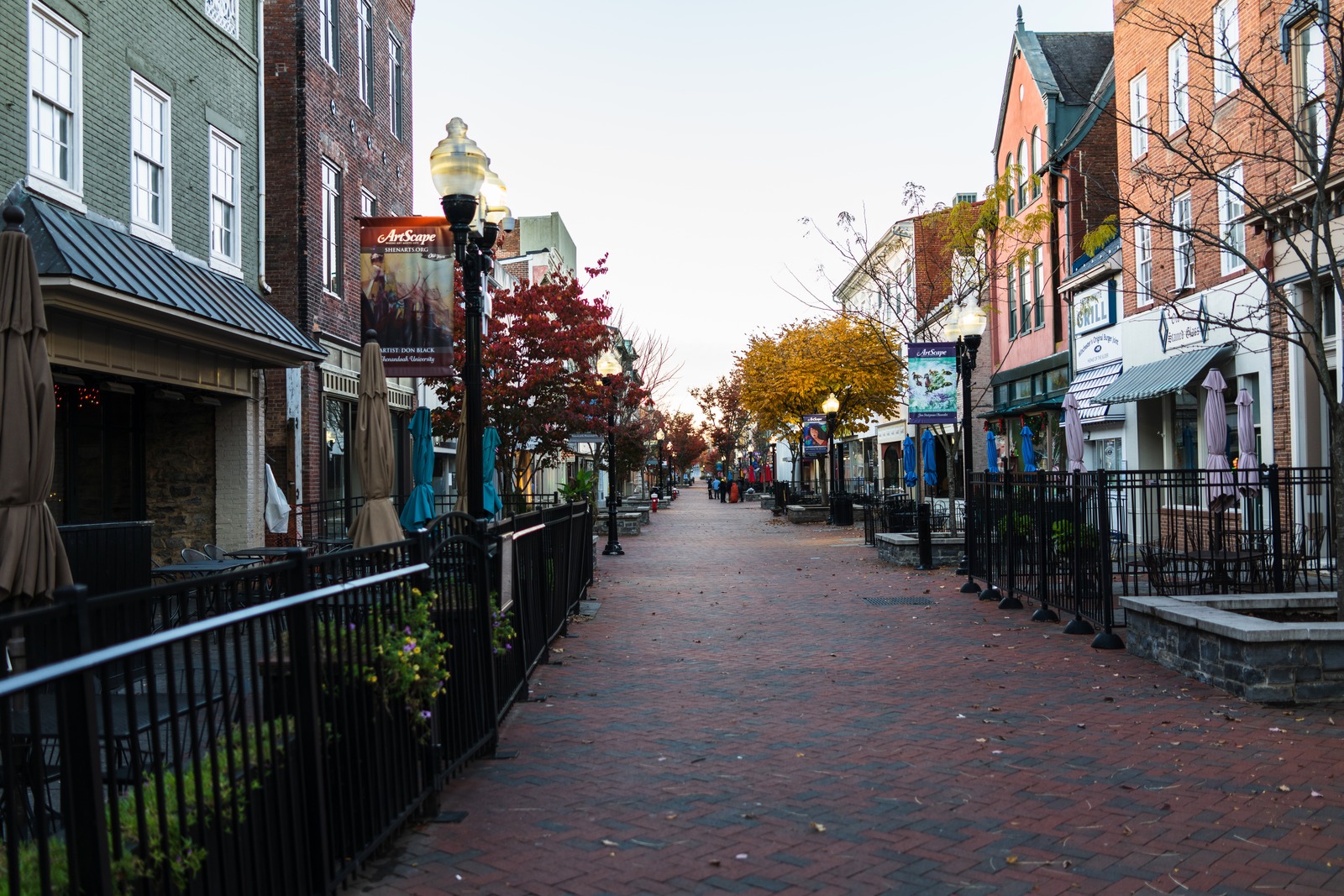 Charming Autumn Street Scene