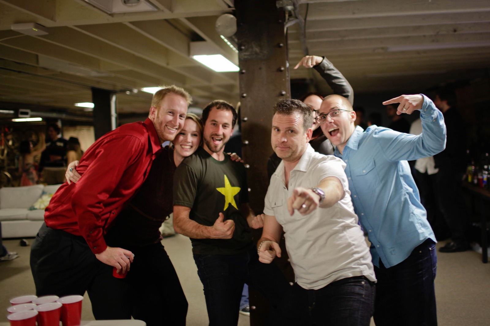 Joyful Togetherness in a Basement