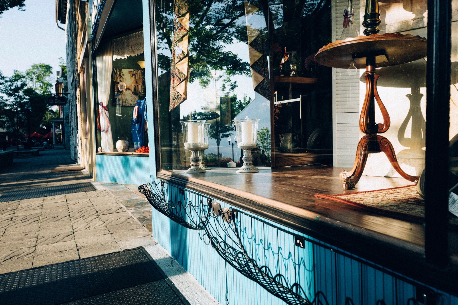 Charming Storefront Reflection