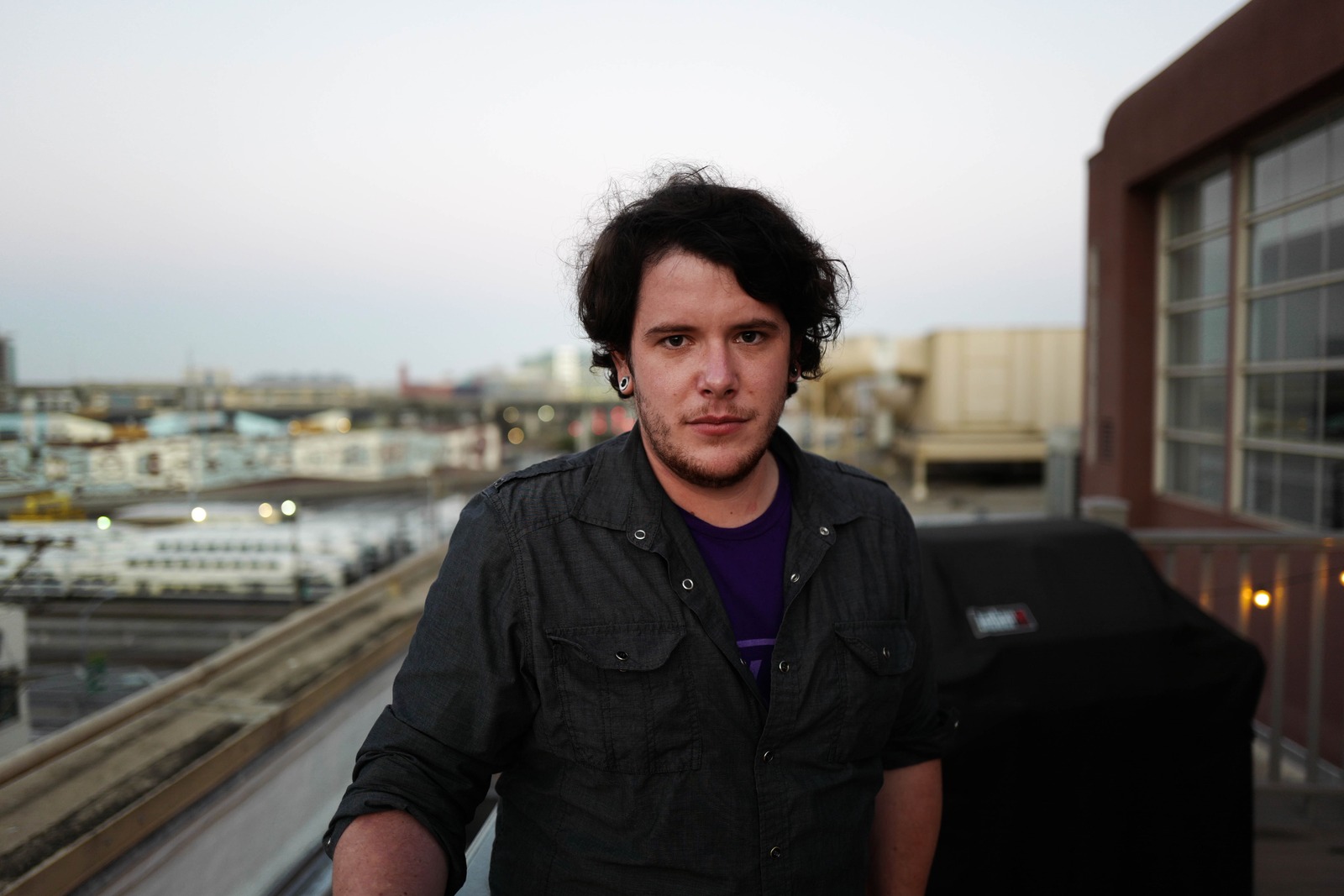 Urban Contemplation at Dusk