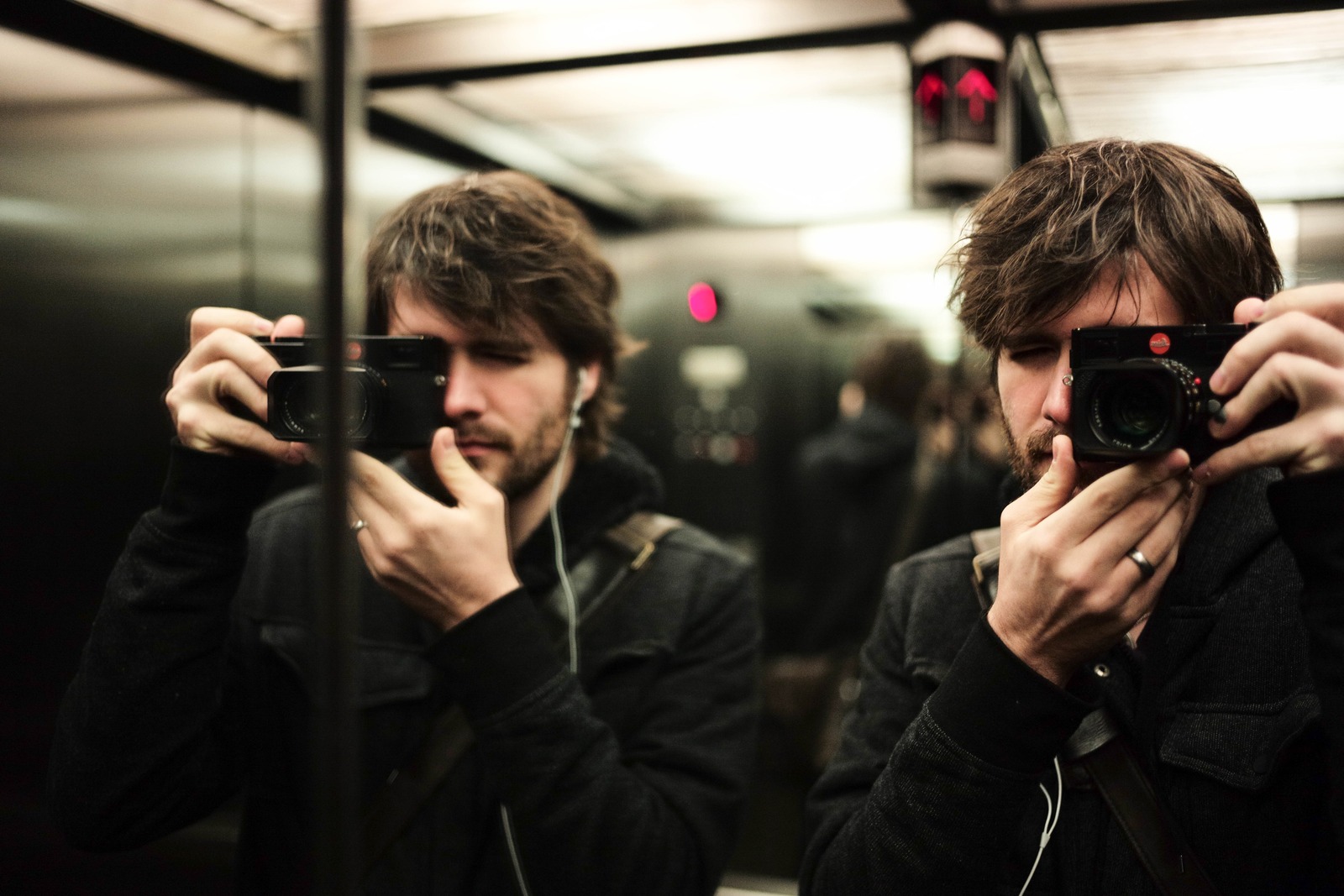 Reflections in an Elevator