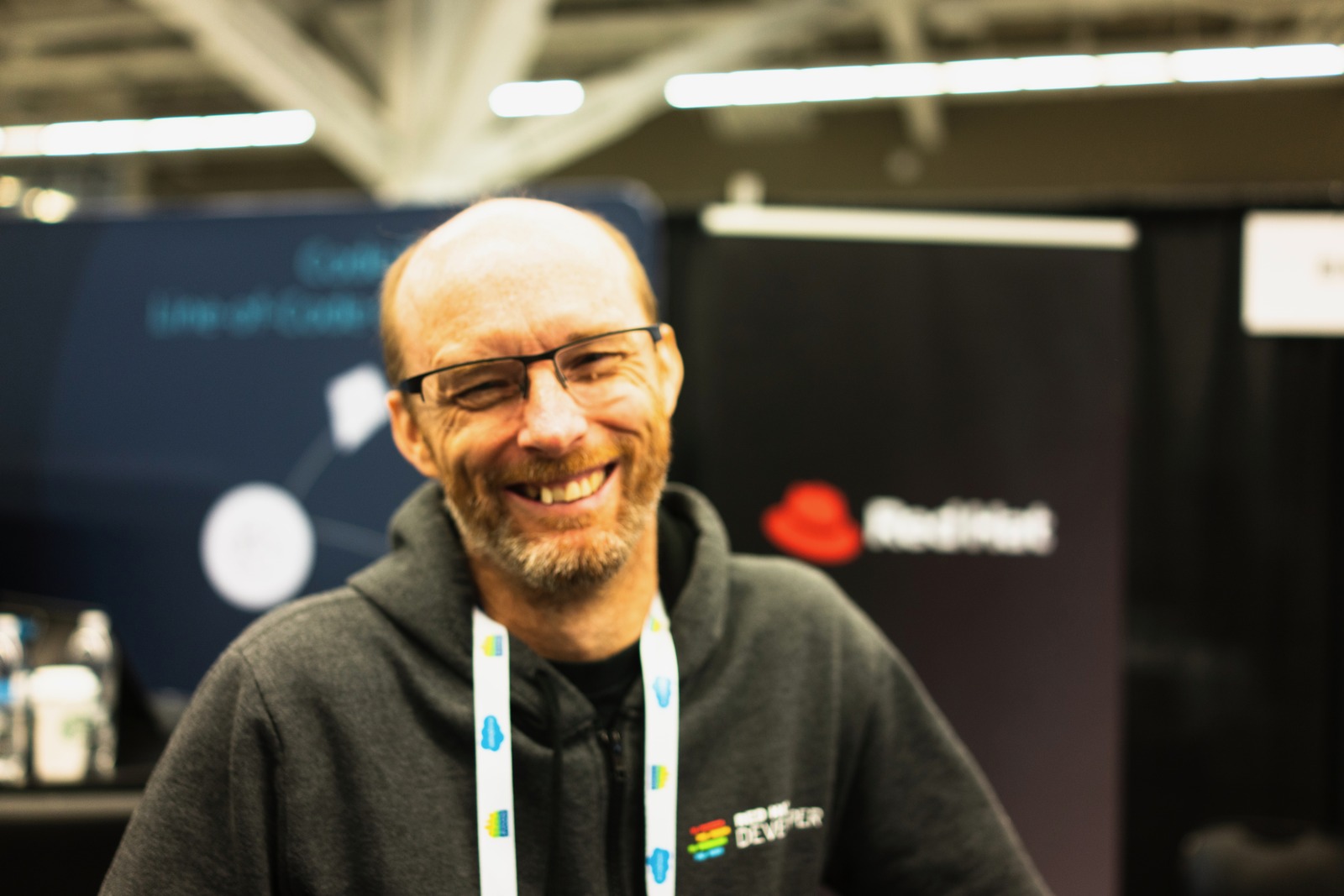 Joyful Moment at the Expo