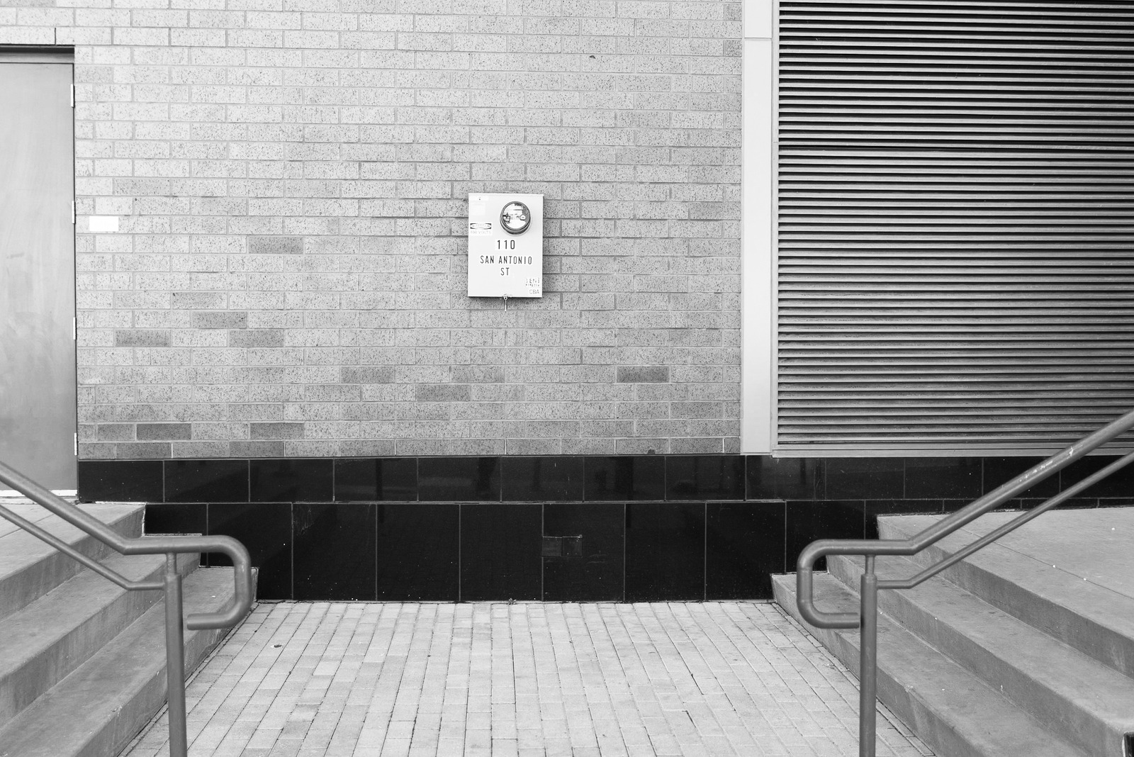 Urban Entrance in Monochrome