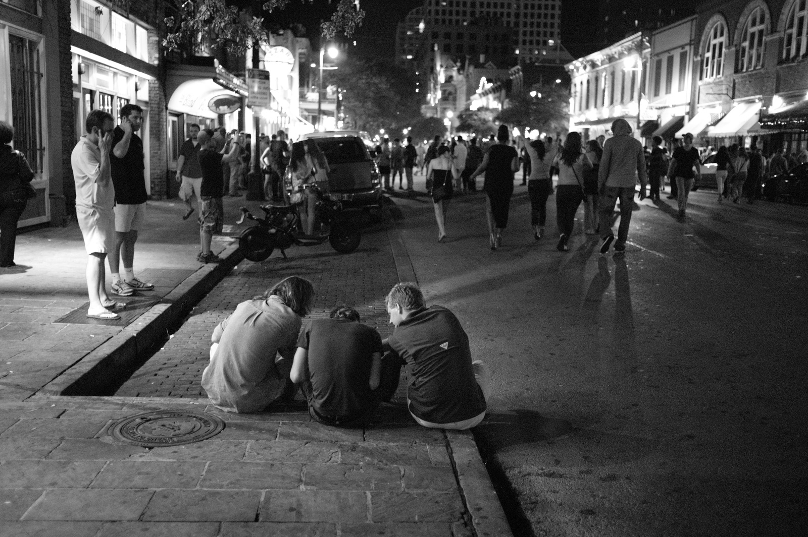 City Nightlife Reflections