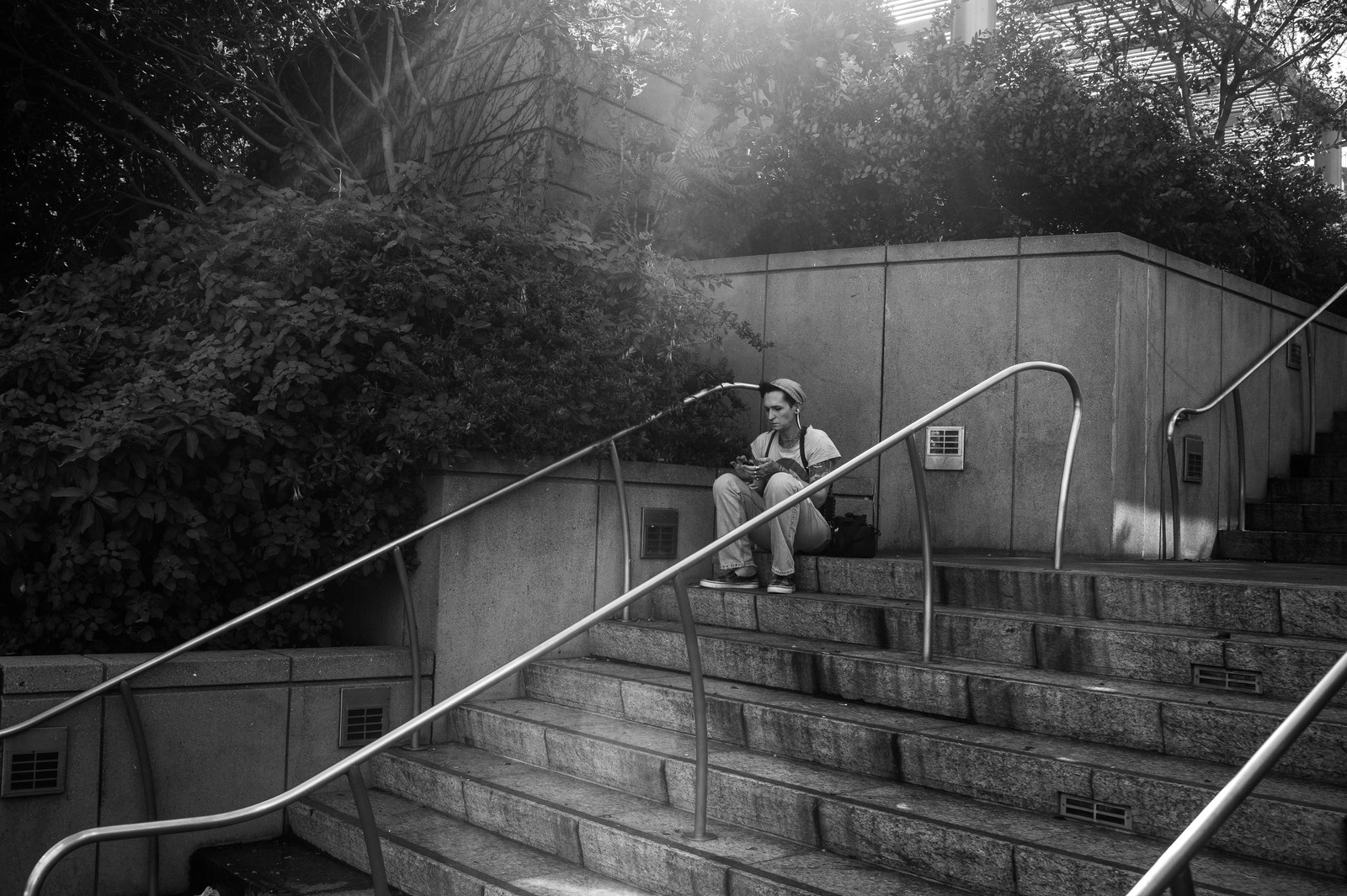 Solitude on the Steps