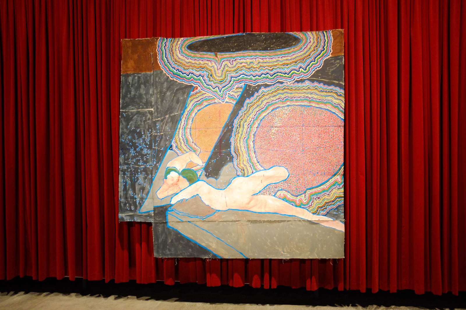 Surreal Recline Against Red