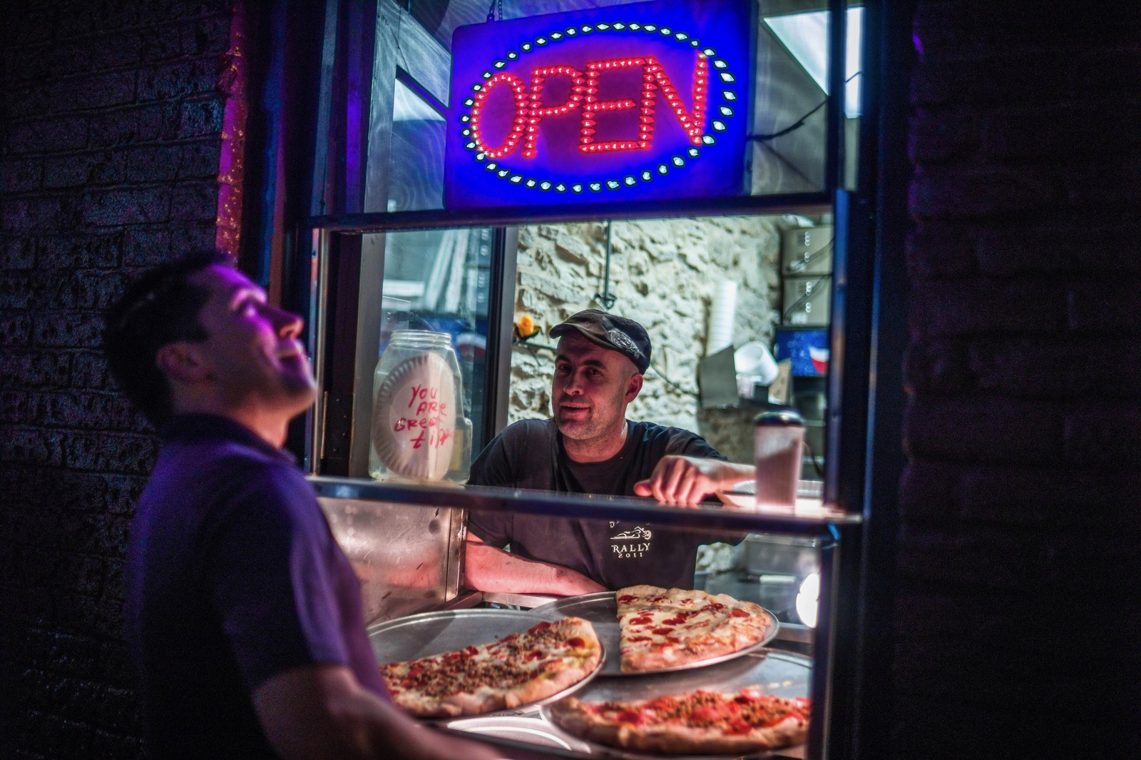 Nighttime Pizza Delight